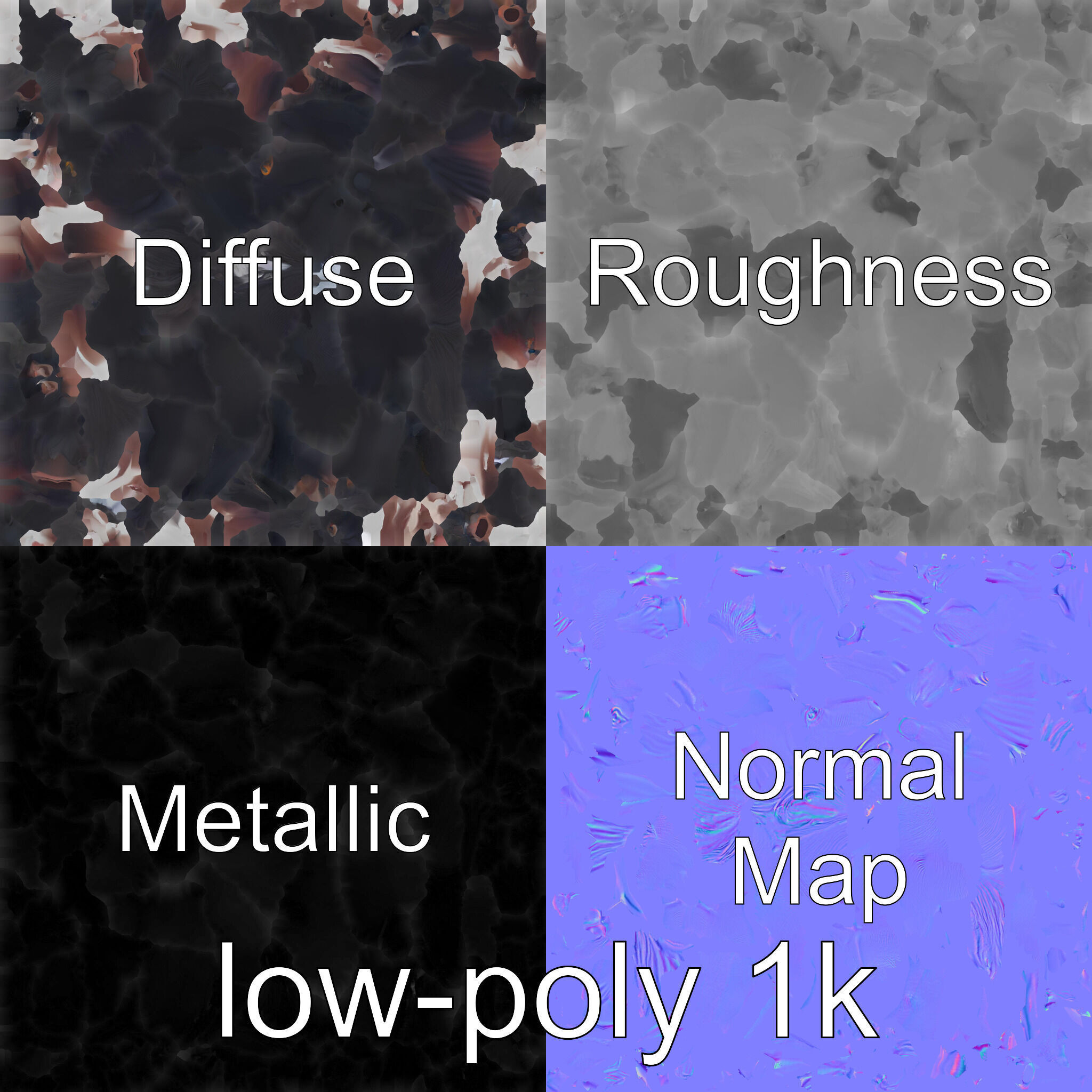 Black Welsh Pony 3D Model with Miniature Elegance Low-poly 3D model_21