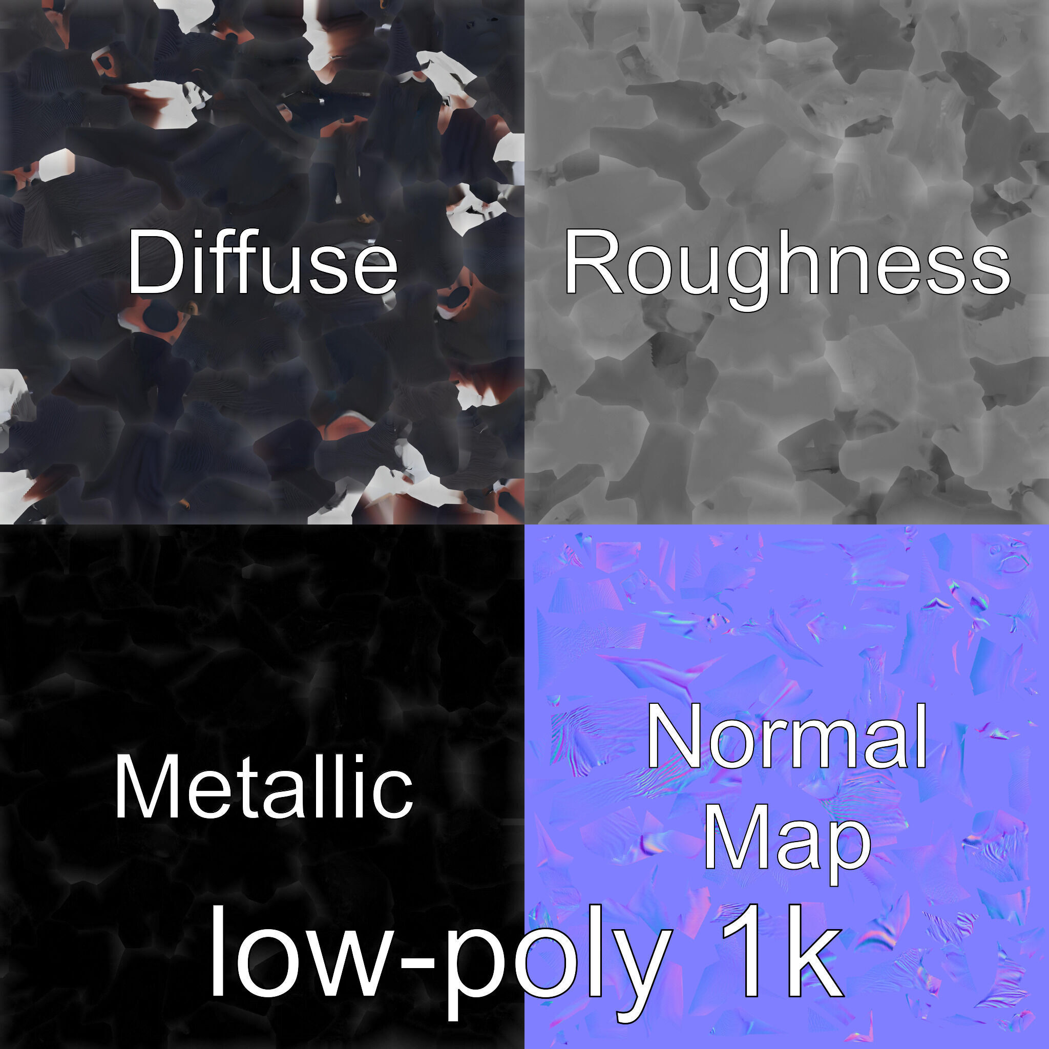 Black Welsh Pony 3D Model with Miniature Elegance Low-poly 3D model_1