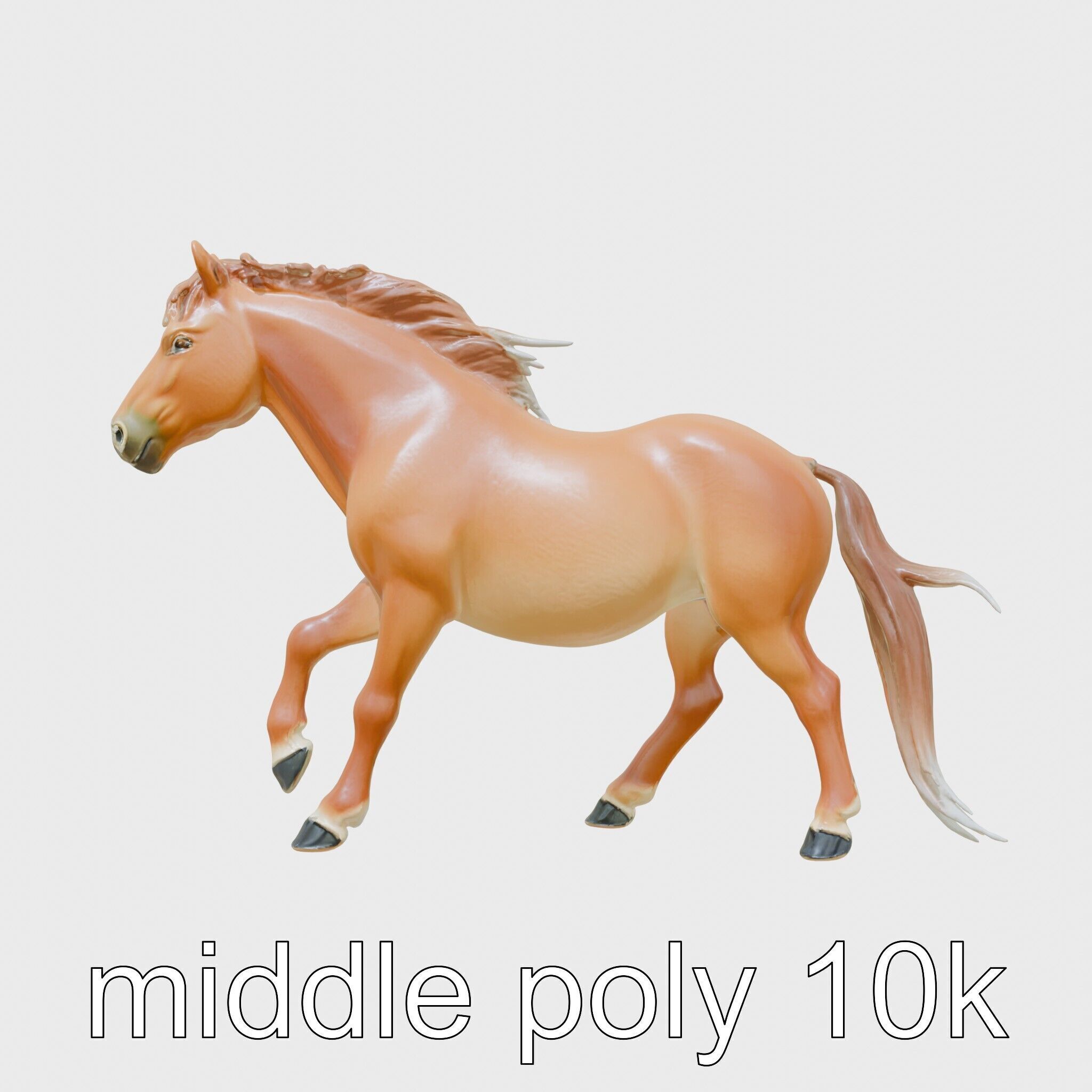 Bay Welsh Pony with Classic Coloring and Spirited Trot Texture_20