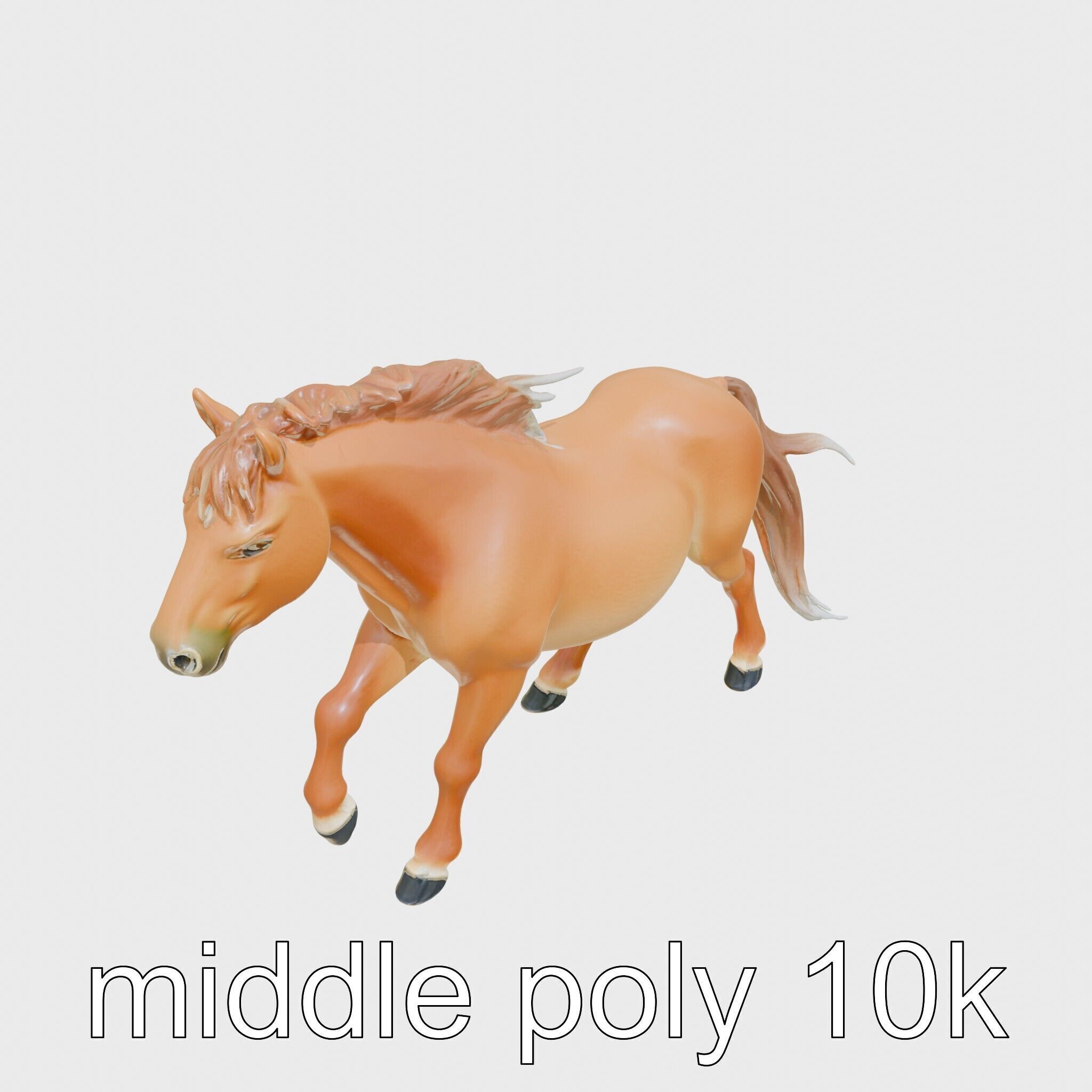 Bay Welsh Pony with Classic Coloring and Spirited Trot Texture_8