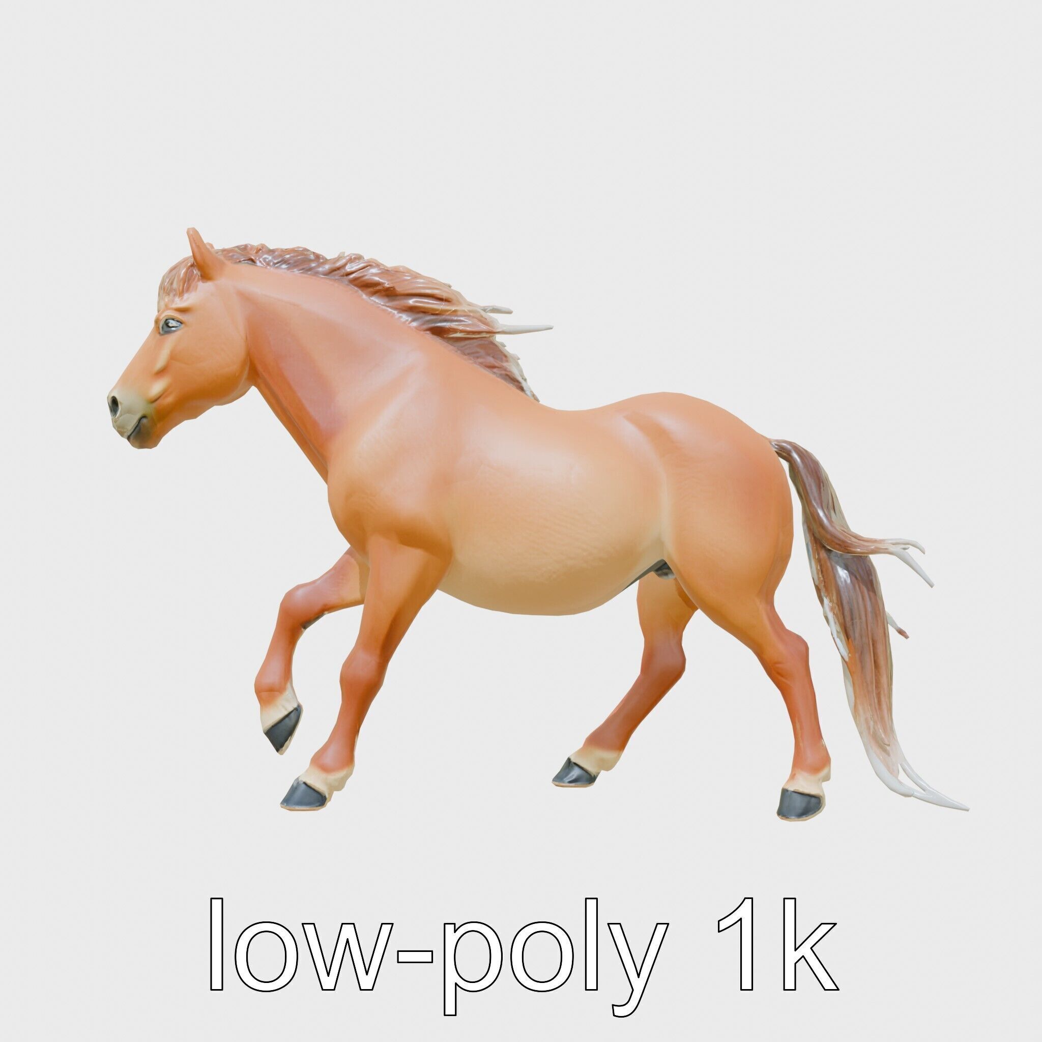 Bay Welsh Pony with Classic Coloring and Spirited Trot Texture_21