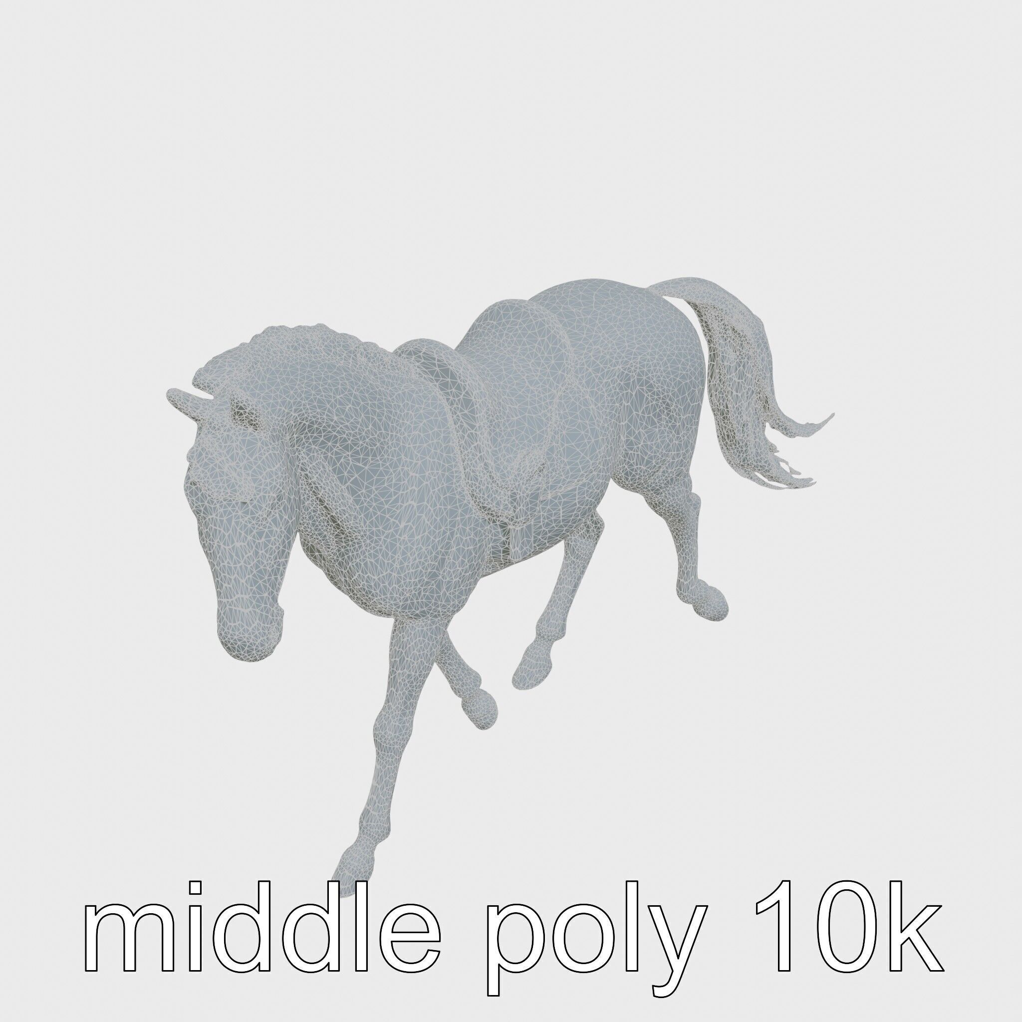 Chestnut Saddlebred with Elegant Movements and Charisma Low-poly 3D model_29