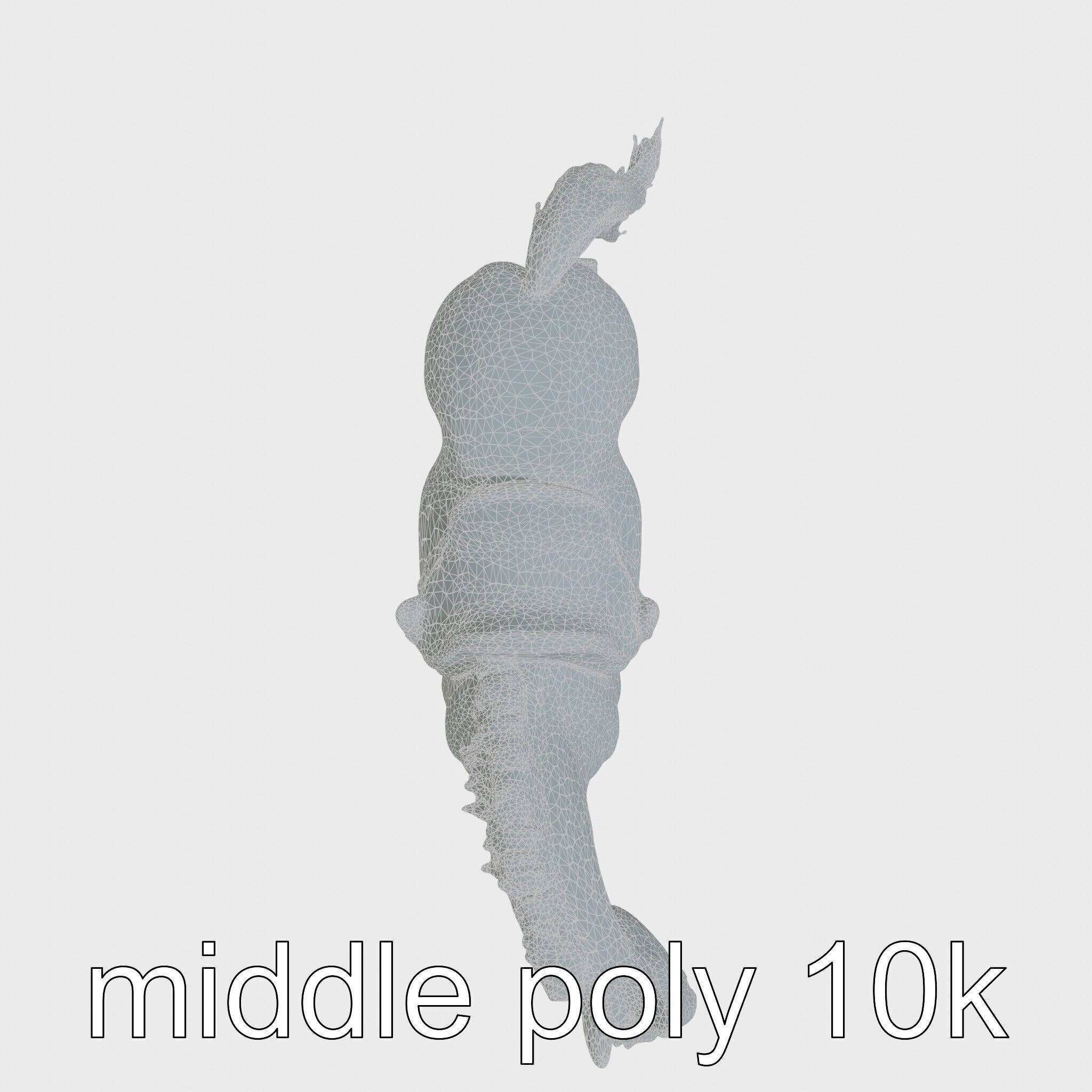 Chestnut Saddlebred with Elegant Movements and Charisma Low-poly 3D model_24