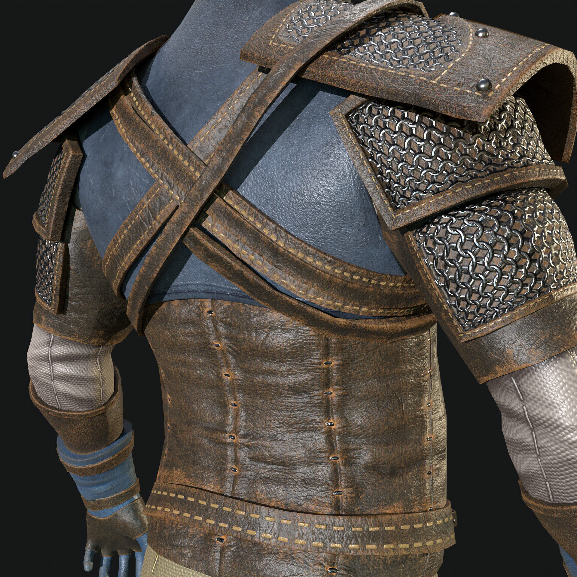 Next Generation Wizard Armor Set Low-poly 3D model_2