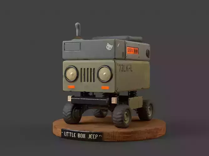 Next generation small car robots Low-poly 3D model