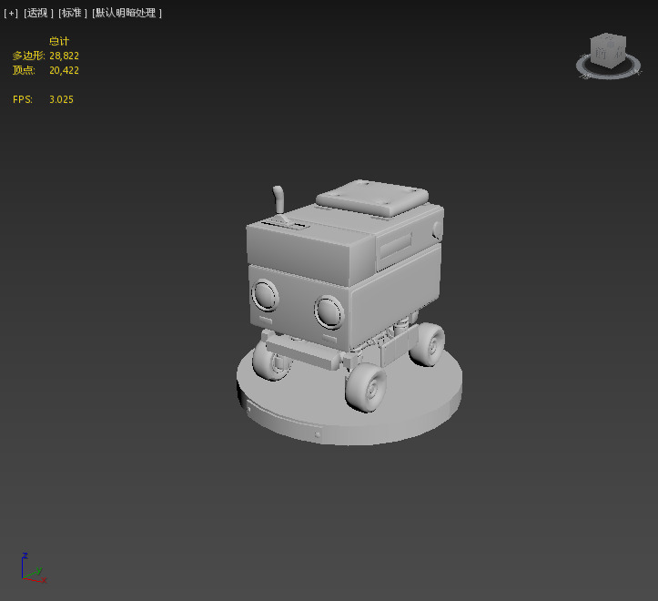 Next generation small car robots Low-poly 3D model_2