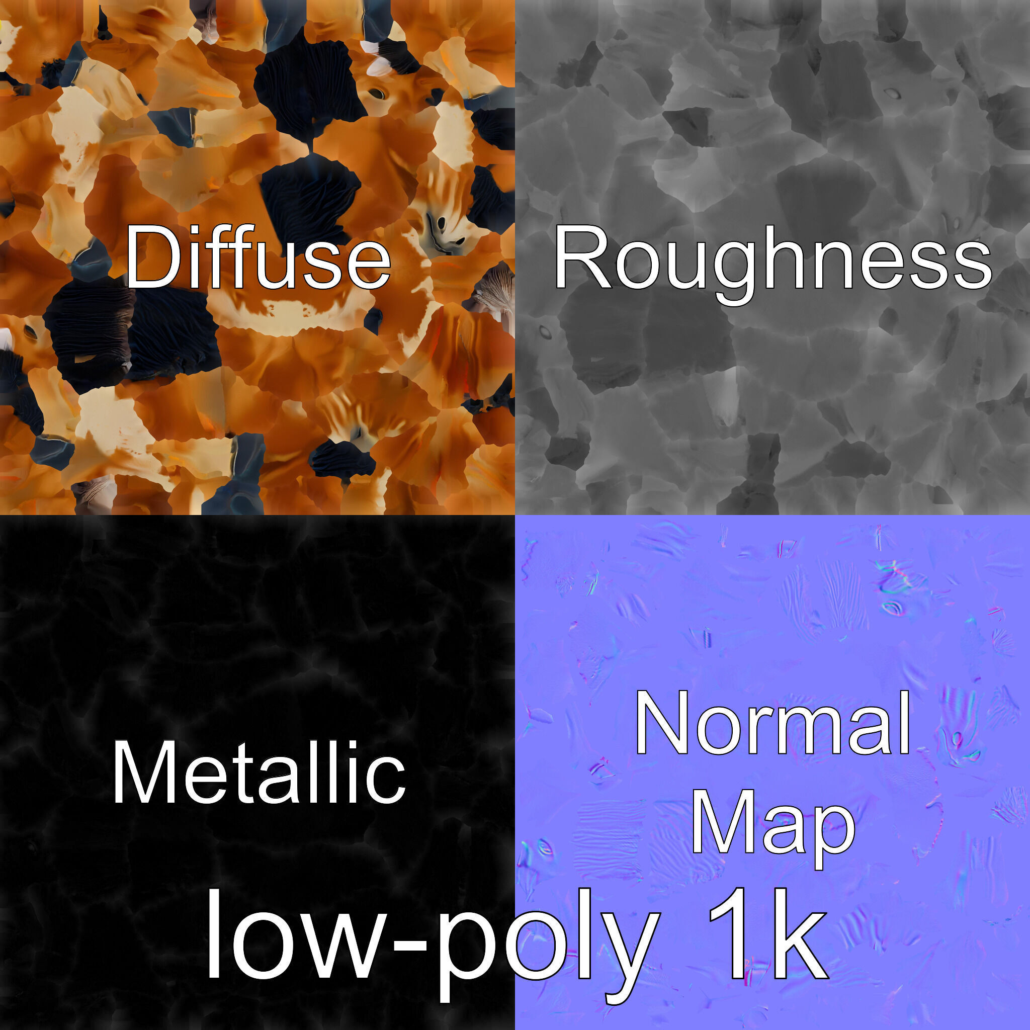 Dun Quarter Horse 3D Model with Primitive Markings Low-poly 3D model_26