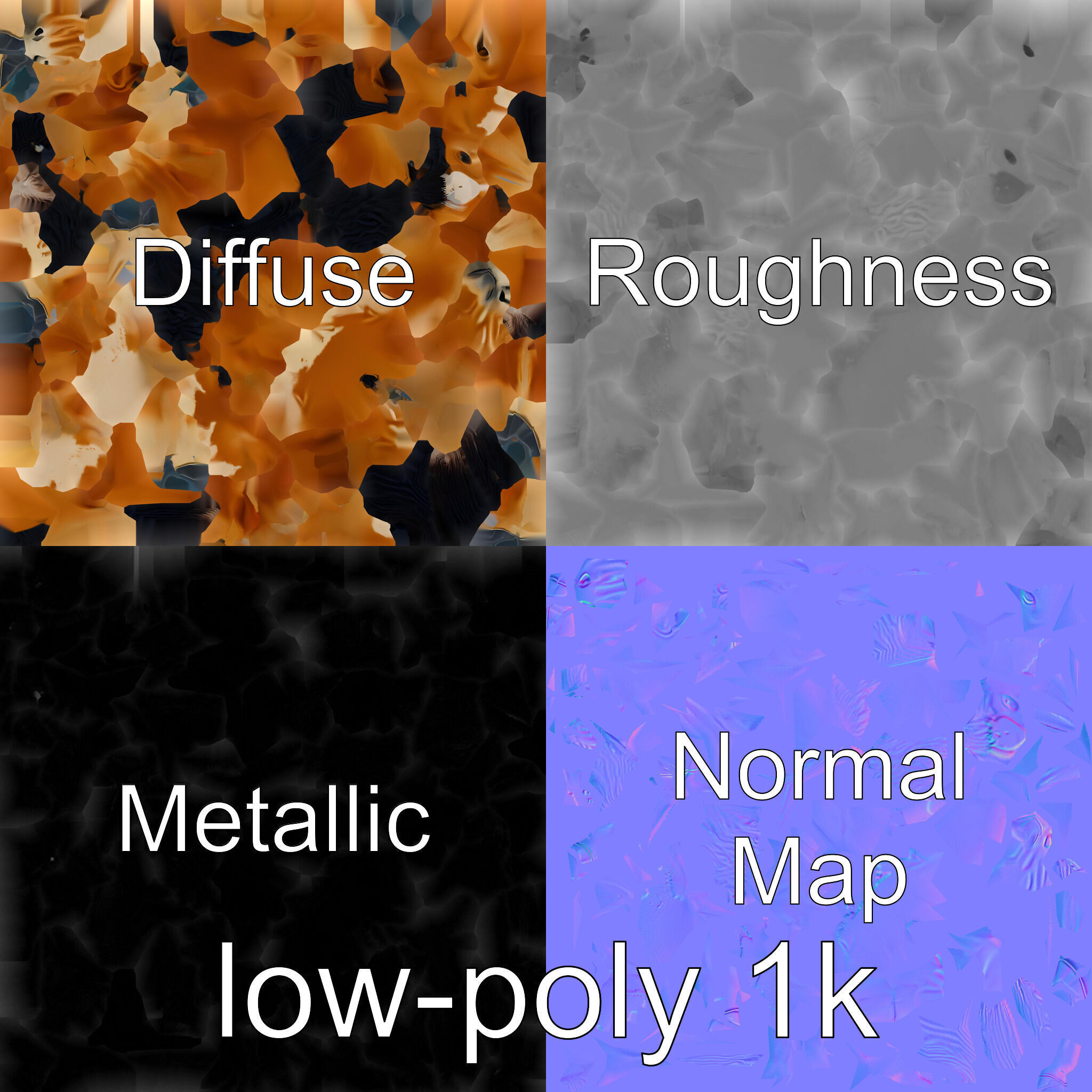 Dun Quarter Horse 3D Model with Primitive Markings Low-poly 3D model_1