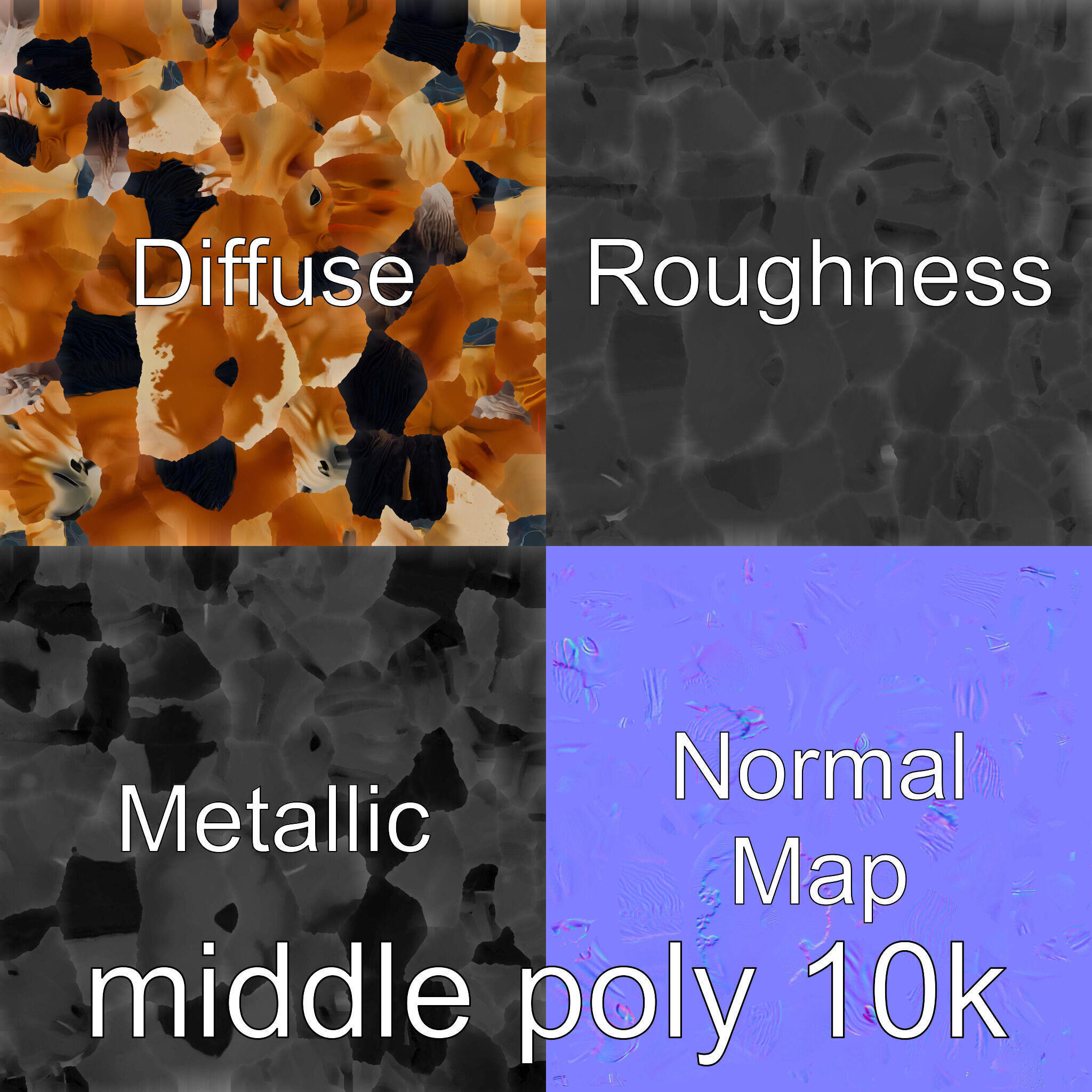 Dun Quarter Horse 3D Model with Primitive Markings Low-poly 3D model_23