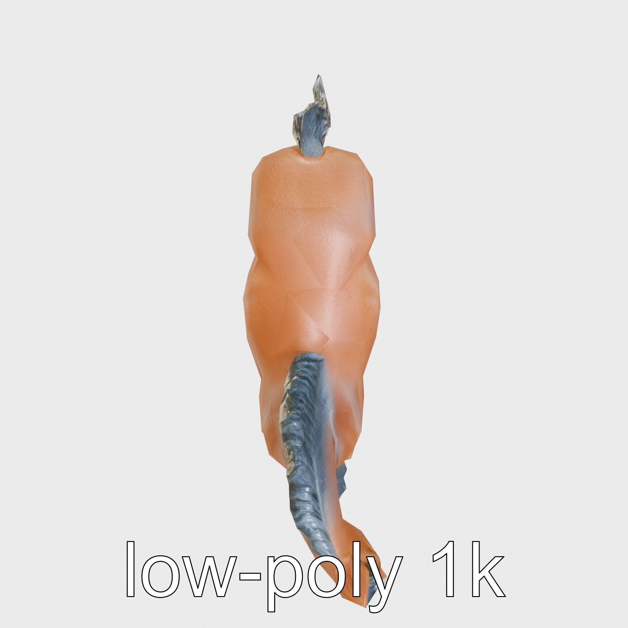 Majestic Bay Friesian Horse Model with Intricate Details Low-poly 3D model_10