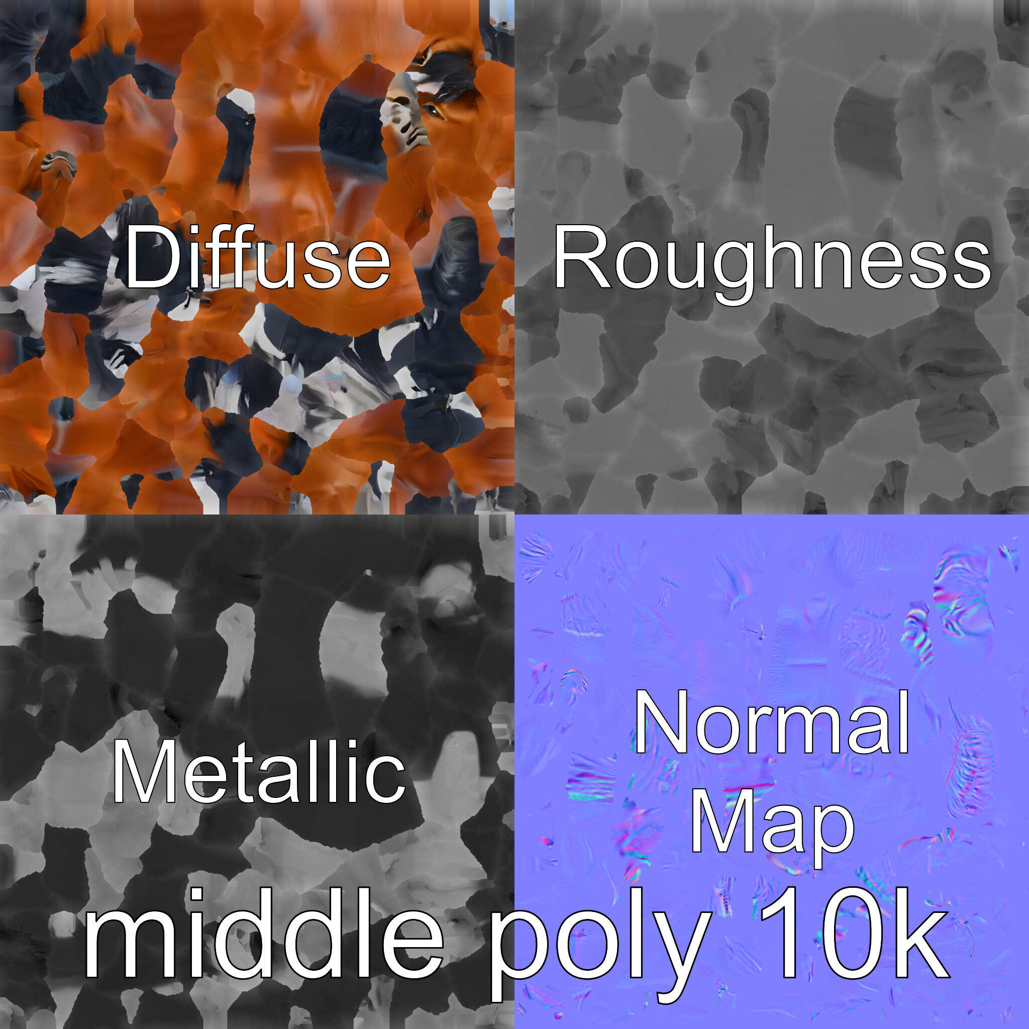 Majestic Bay Friesian Horse Model with Intricate Details Low-poly 3D model_20