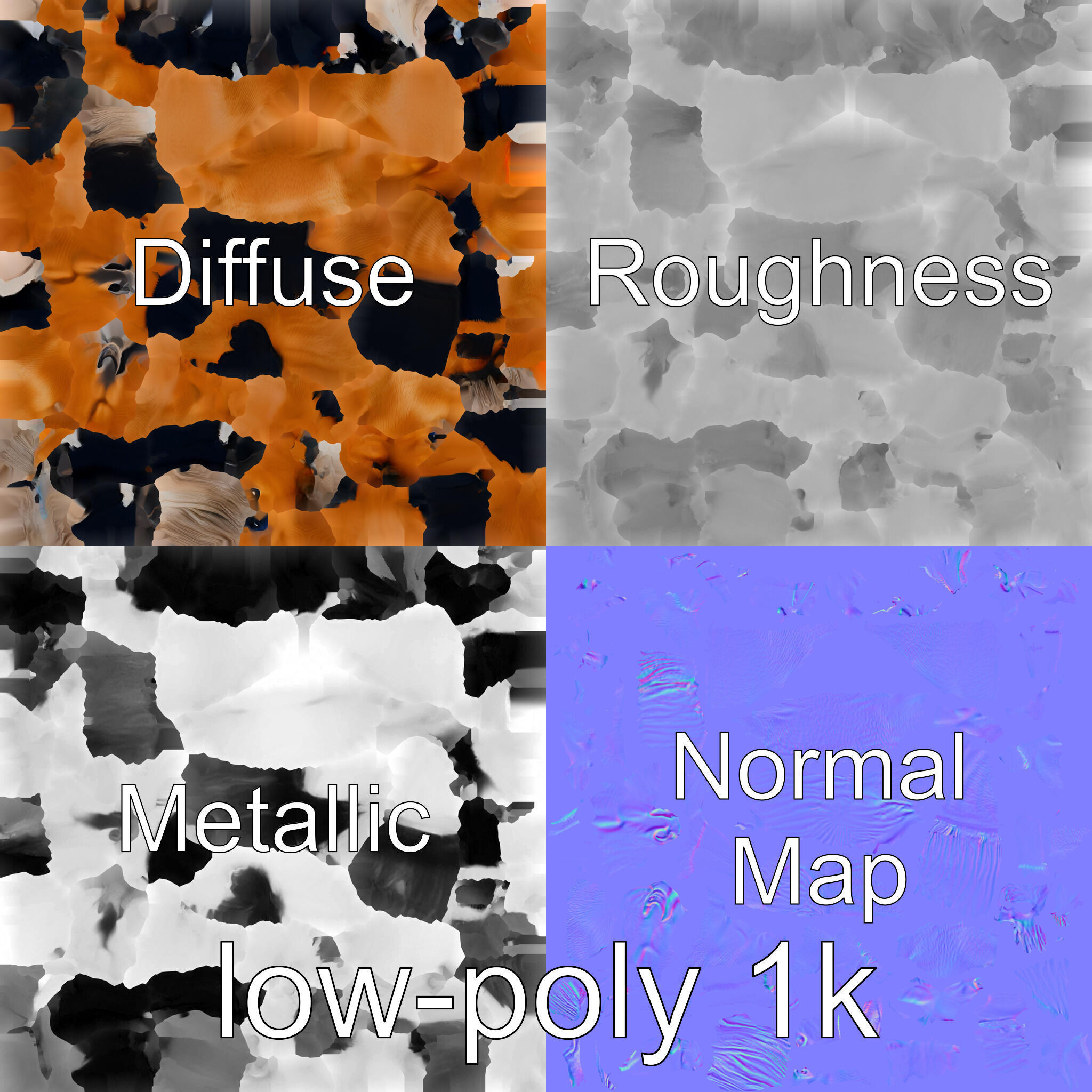 Buckskin Morgan Horse with Tan Coat and Black Points Low-poly 3D model_29