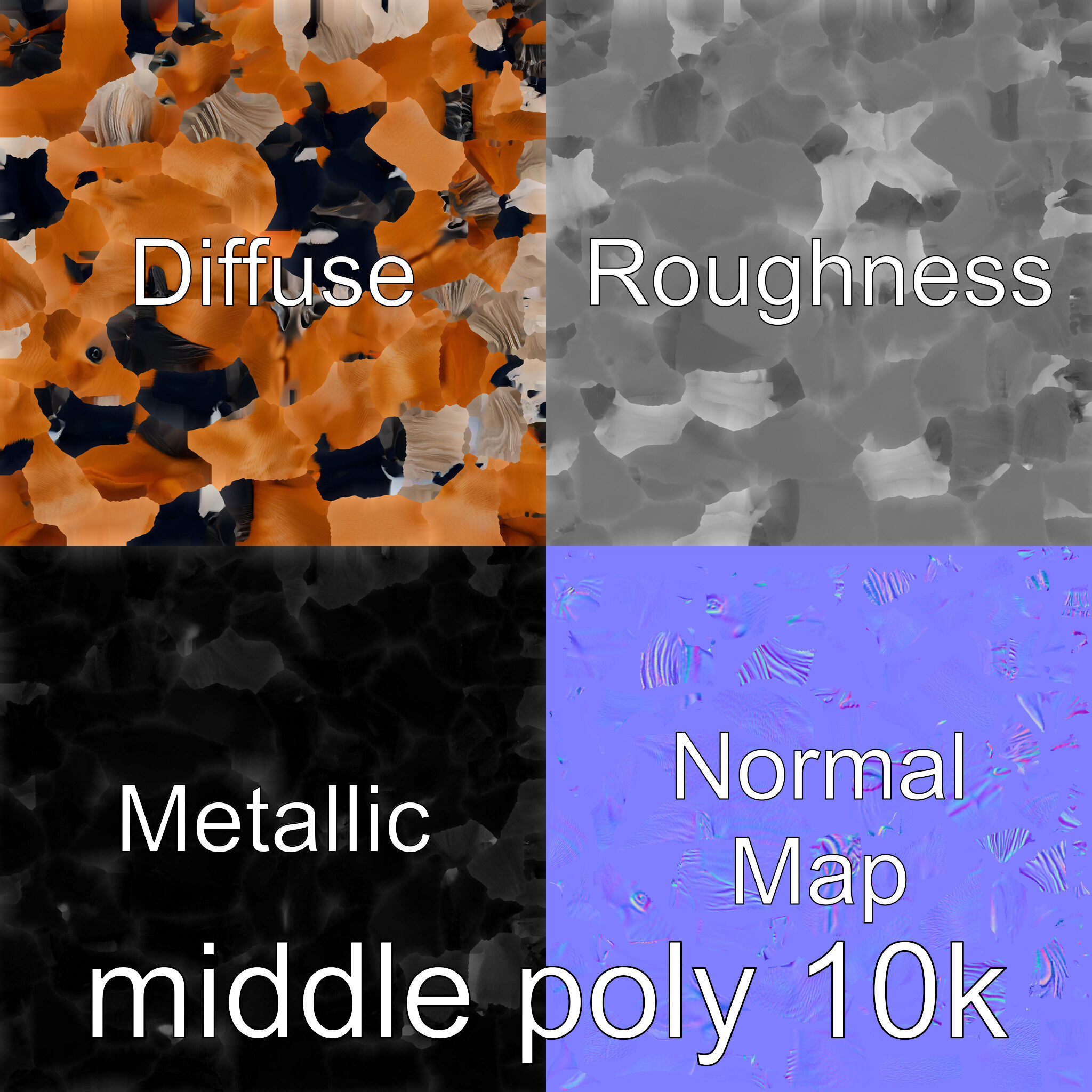 Buckskin Morgan Horse with Tan Coat and Black Points Low-poly 3D model_30