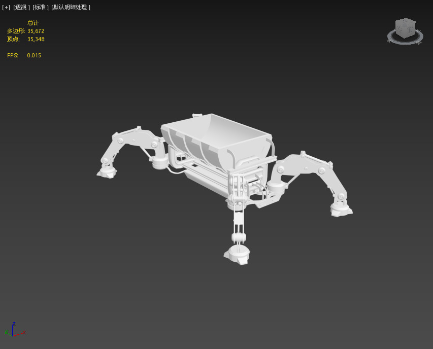 Next generation cargo robots Low-poly 3D model_3