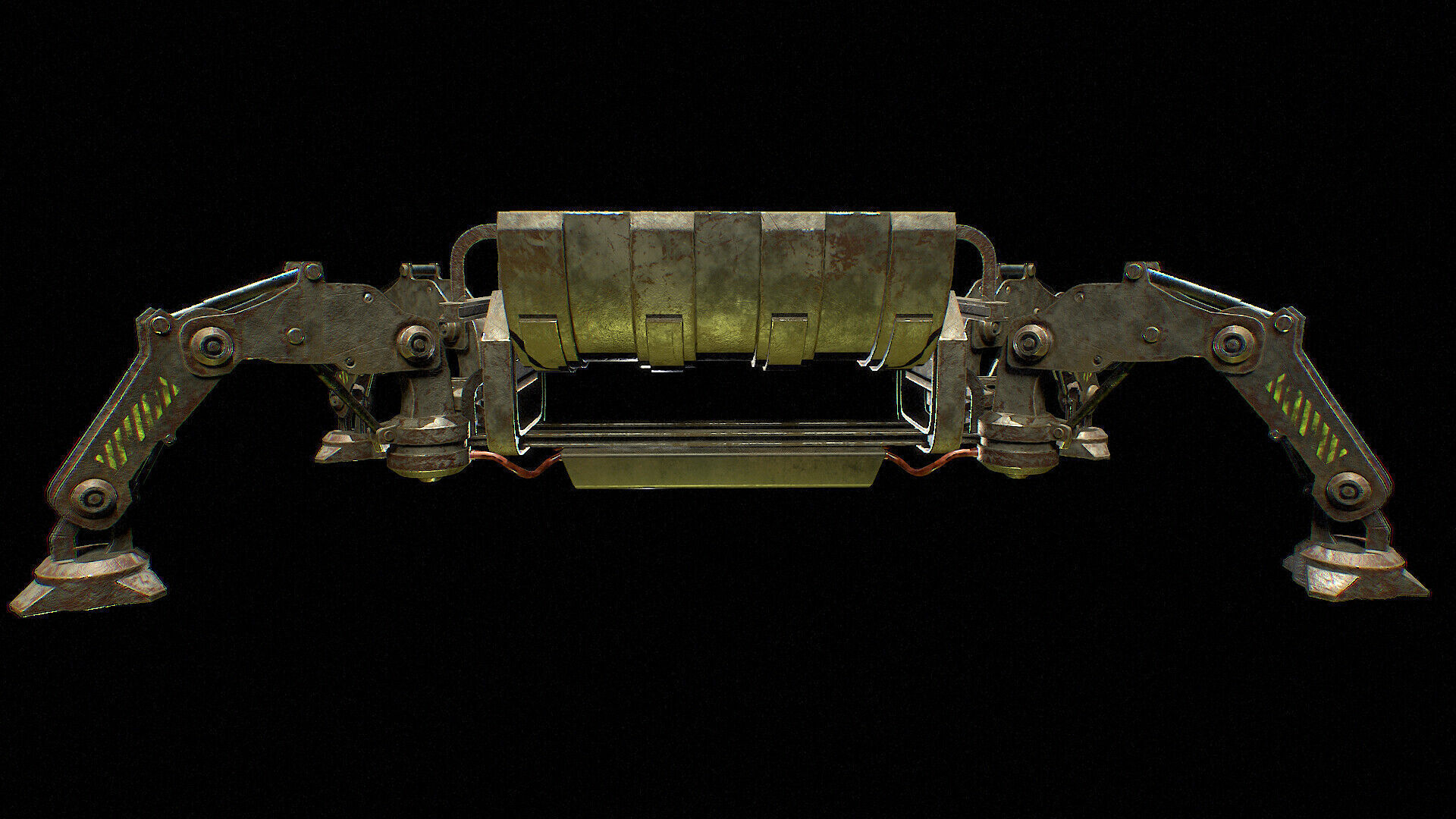 Next generation cargo robots Low-poly 3D model_1