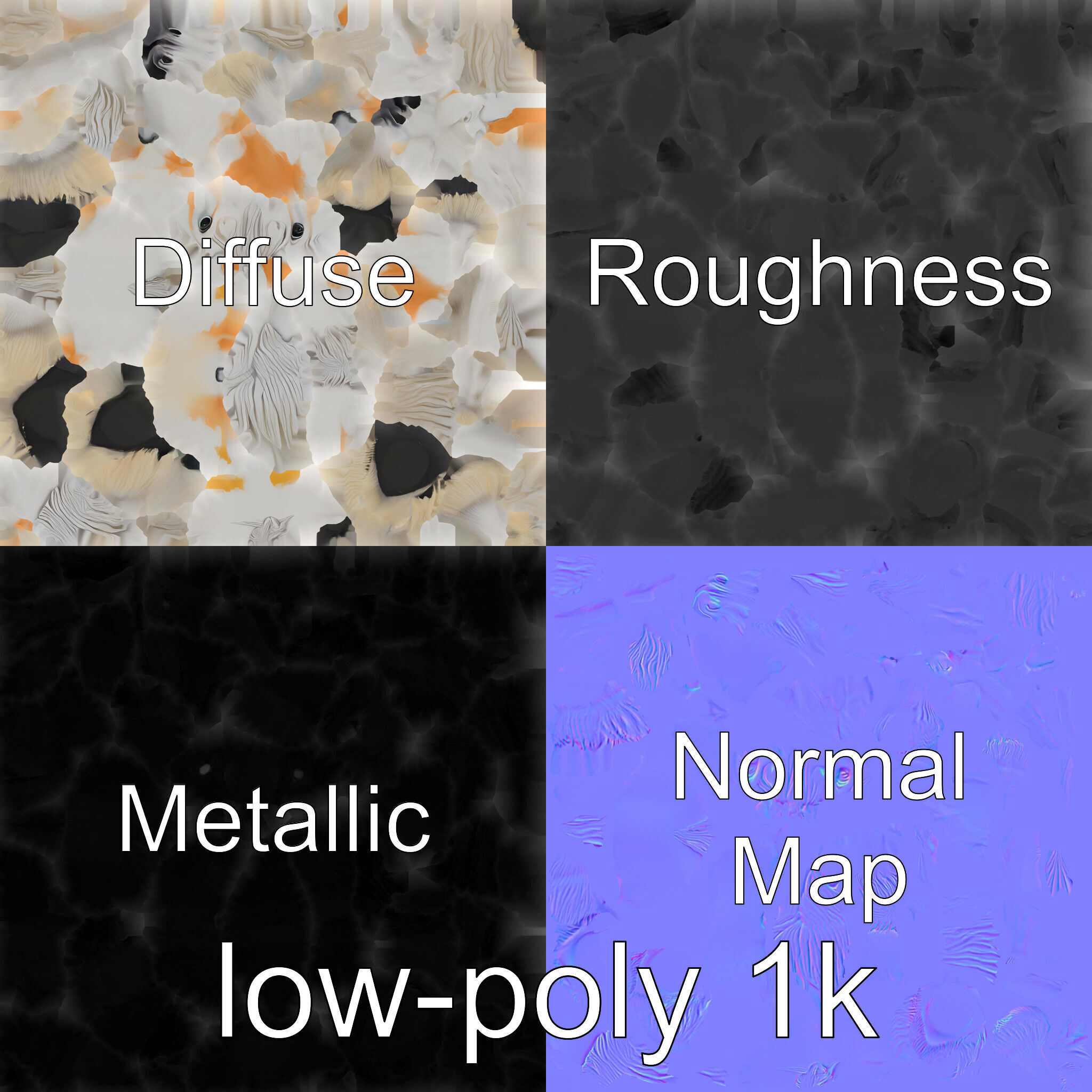 Clydesdale Horse with Feathered Fetlocks 3D Model Low-poly 3D model_23