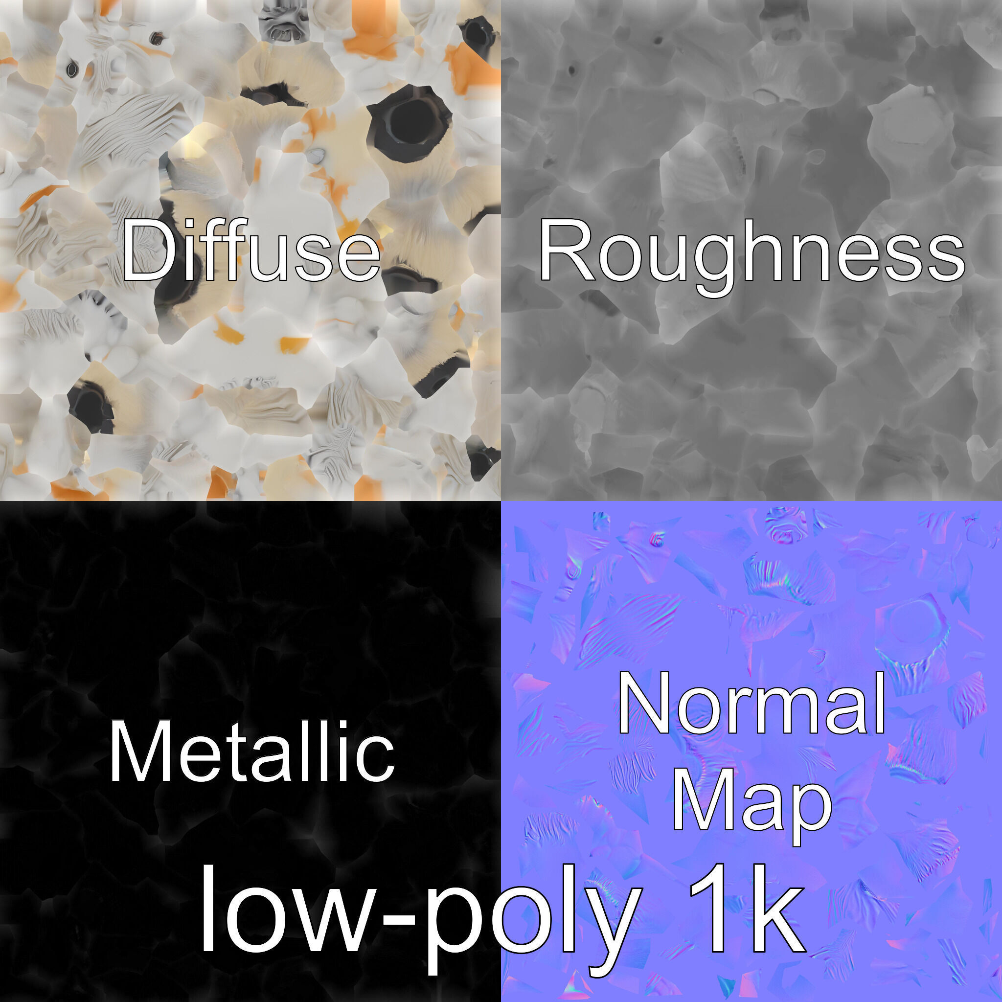 Clydesdale Horse with Feathered Fetlocks 3D Model Low-poly 3D model_1