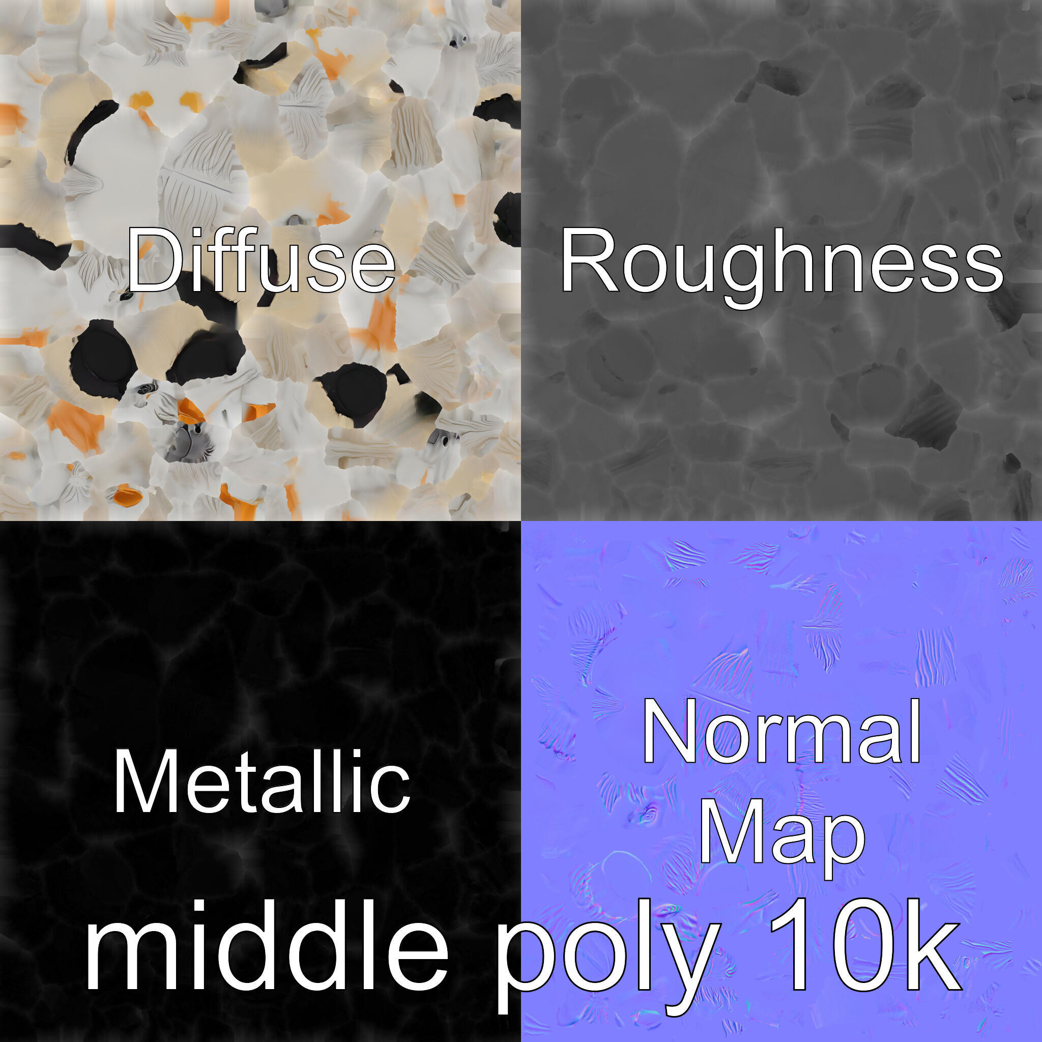 Clydesdale Horse with Feathered Fetlocks 3D Model Low-poly 3D model_18