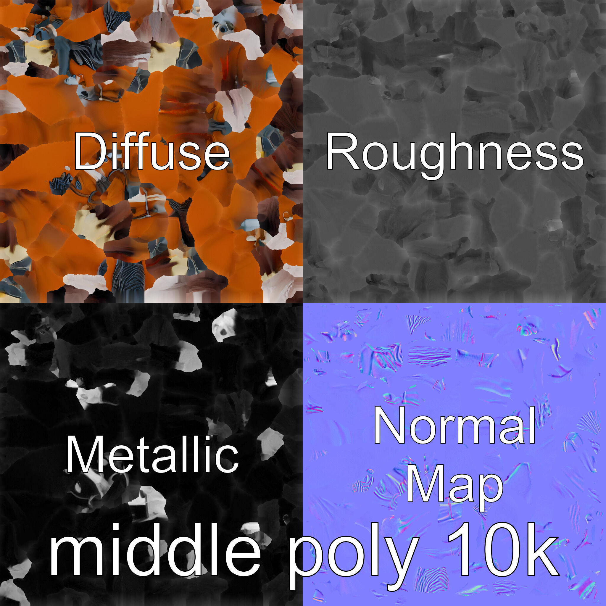 Bay Quarter Horse 3D Model with Earthy Tones Low-poly 3D model_27