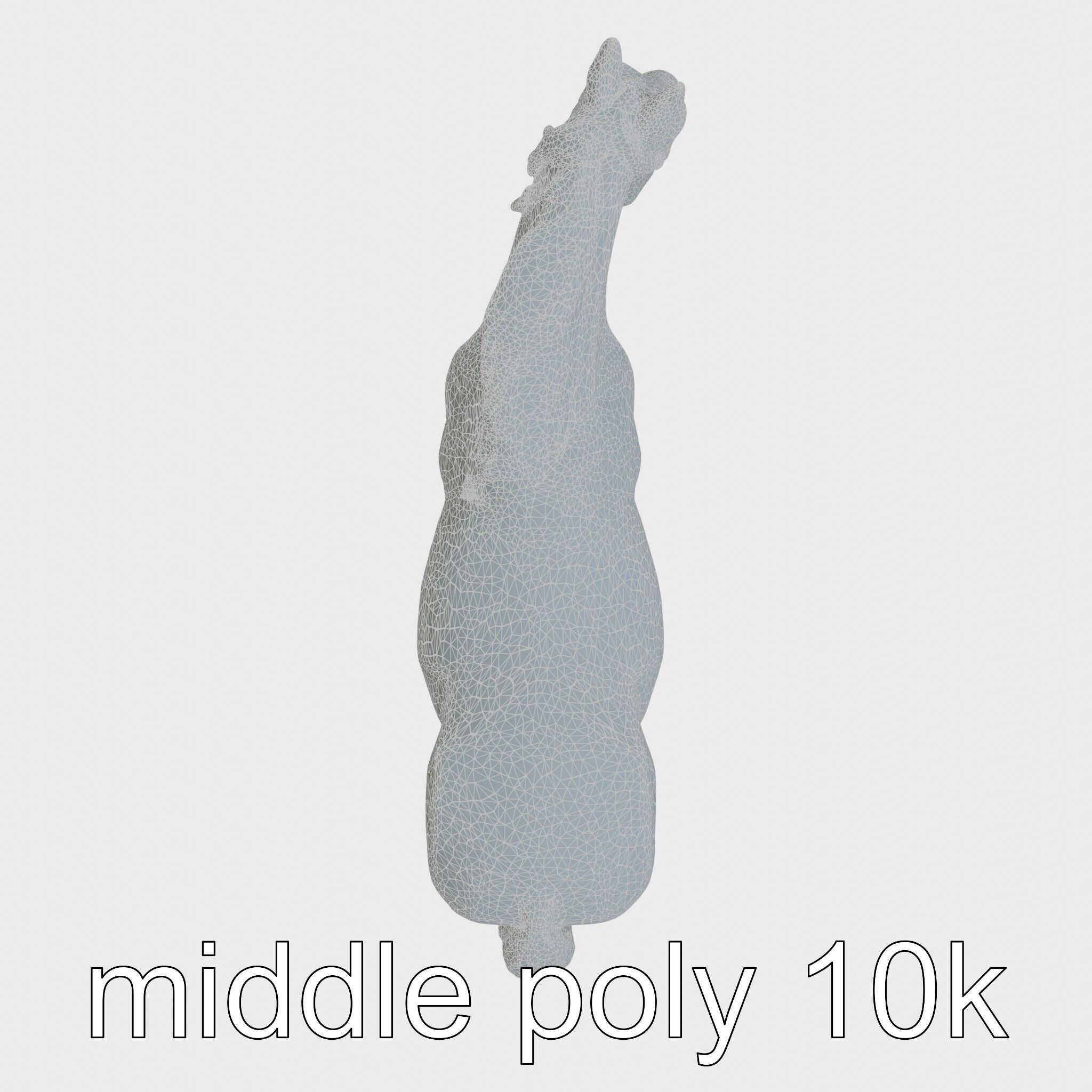 Bay Quarter Horse 3D Model with Earthy Tones Low-poly 3D model_14