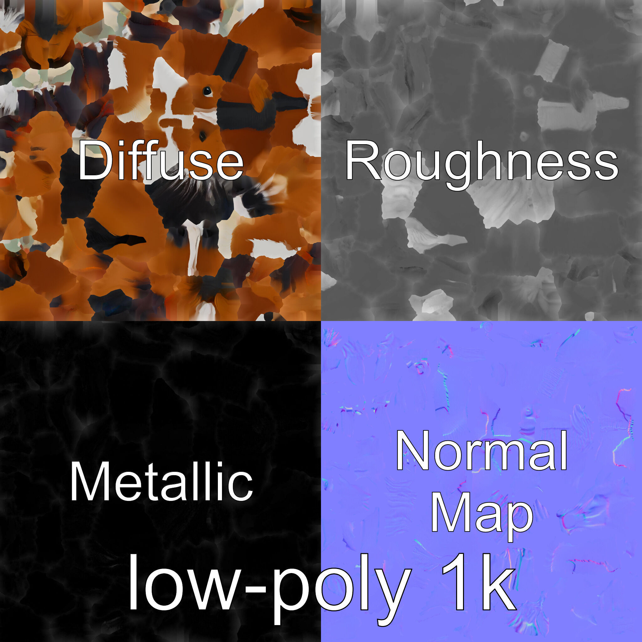 Bay Warmblood Horse Model with White Markings Low-poly 3D model_29