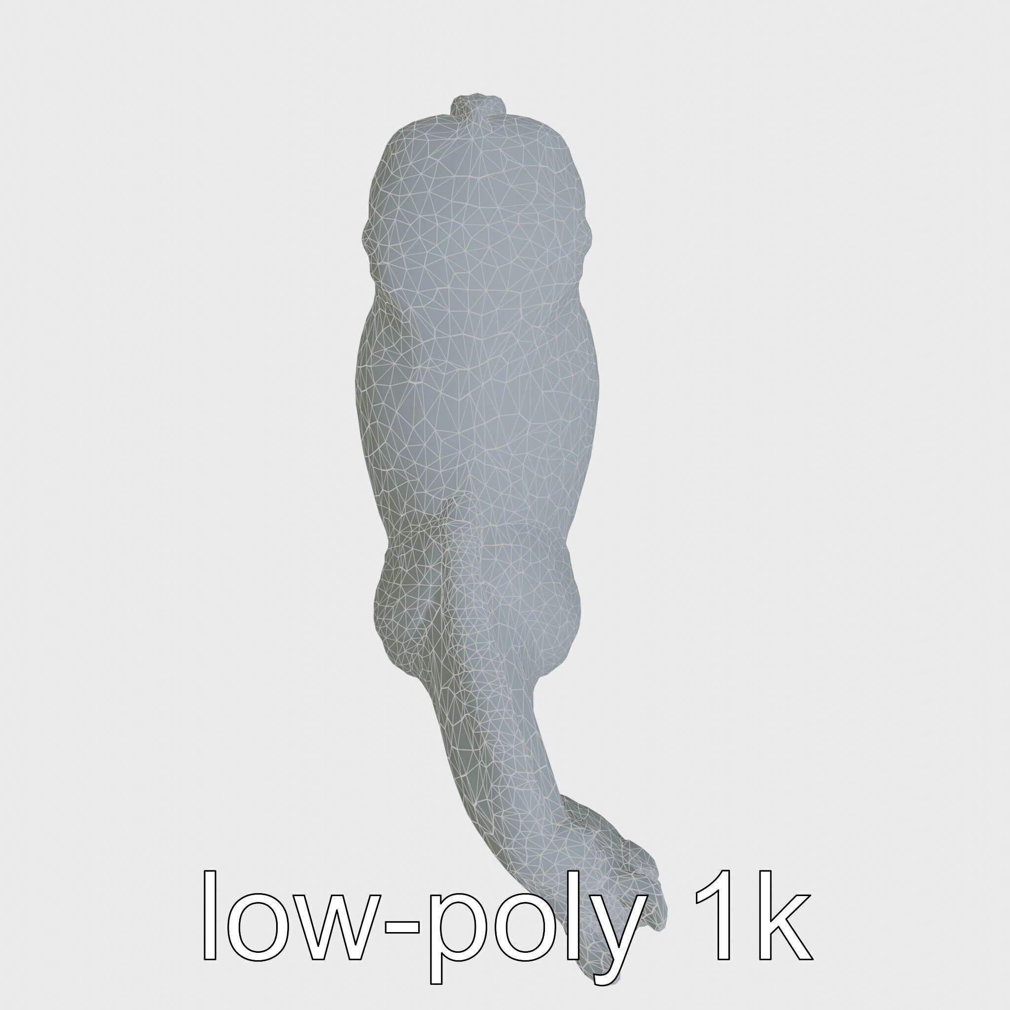 Bay Warmblood Horse Model with White Markings Low-poly 3D model_11