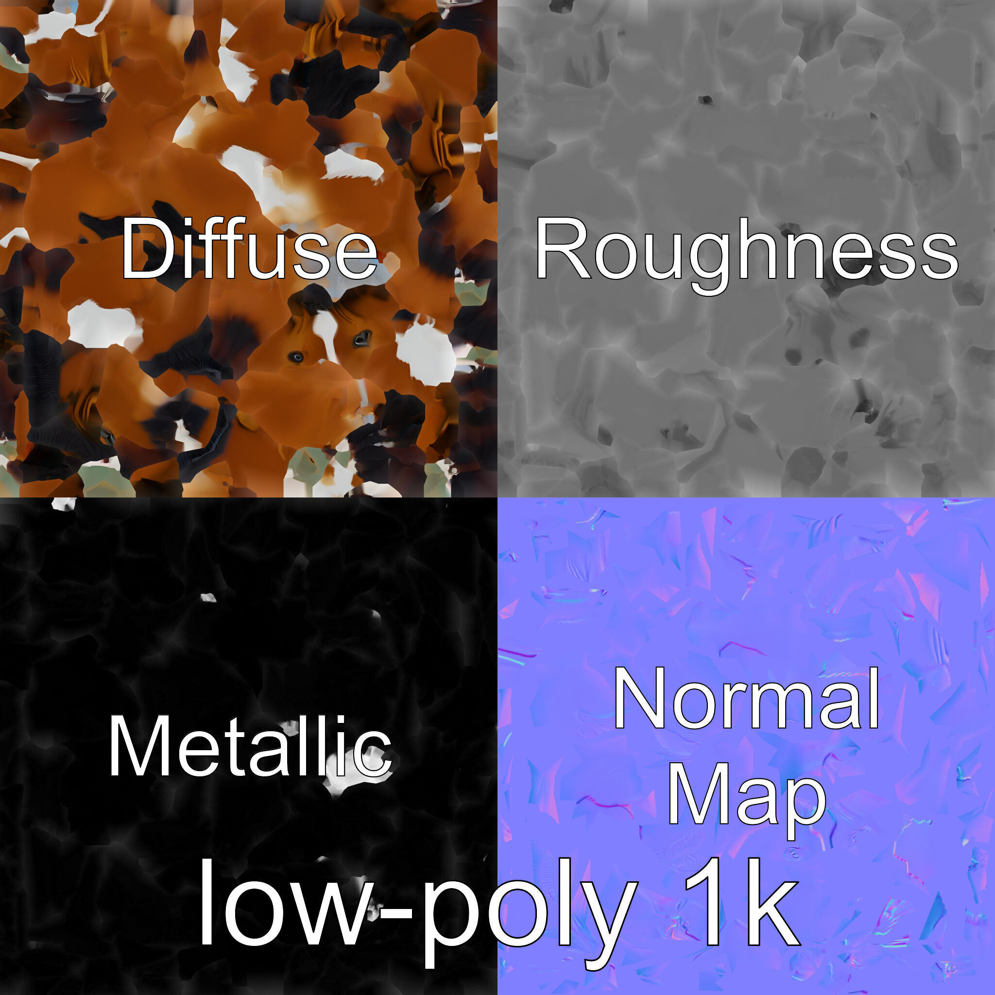 Bay Warmblood Horse Model with White Markings Low-poly 3D model_1