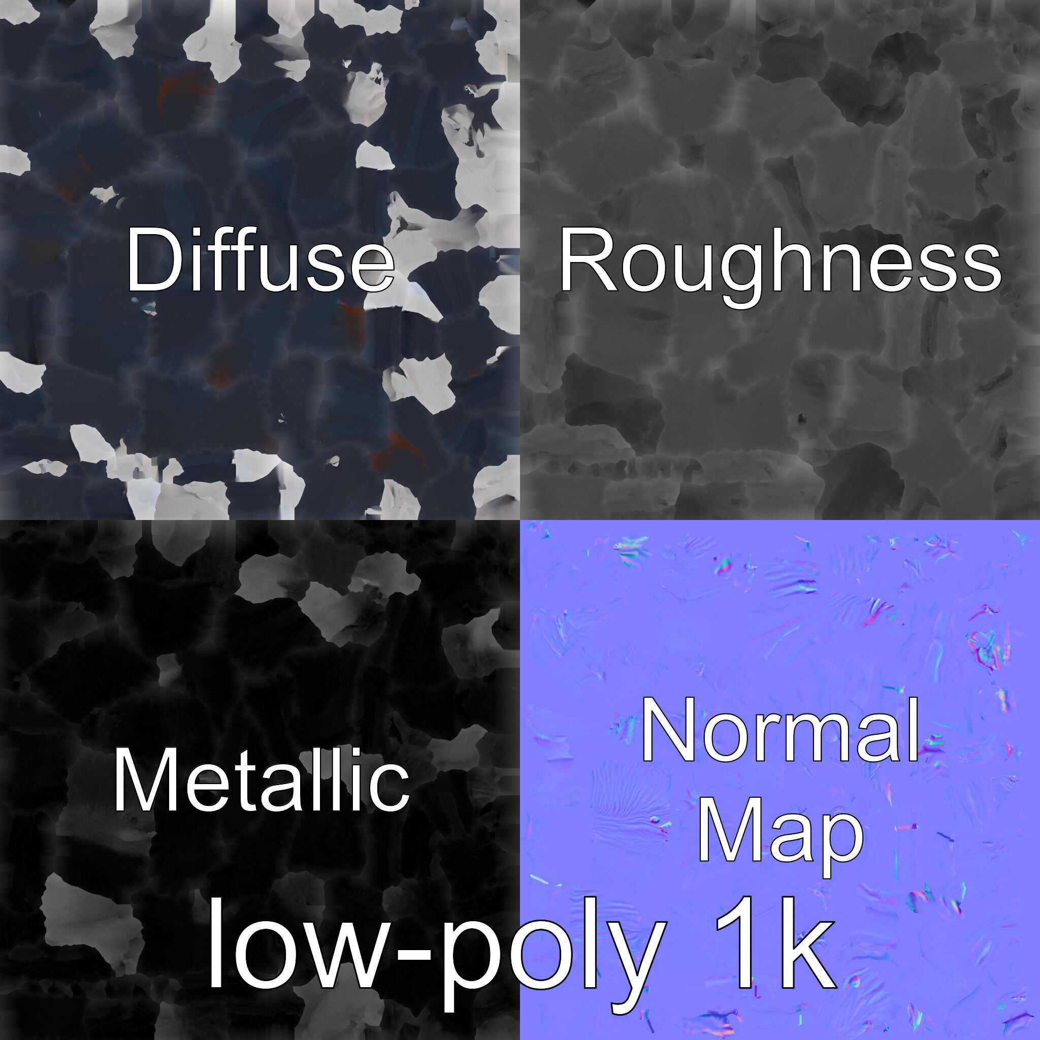 Majestic Black Friesian Horse in Motion Low-poly 3D model_29