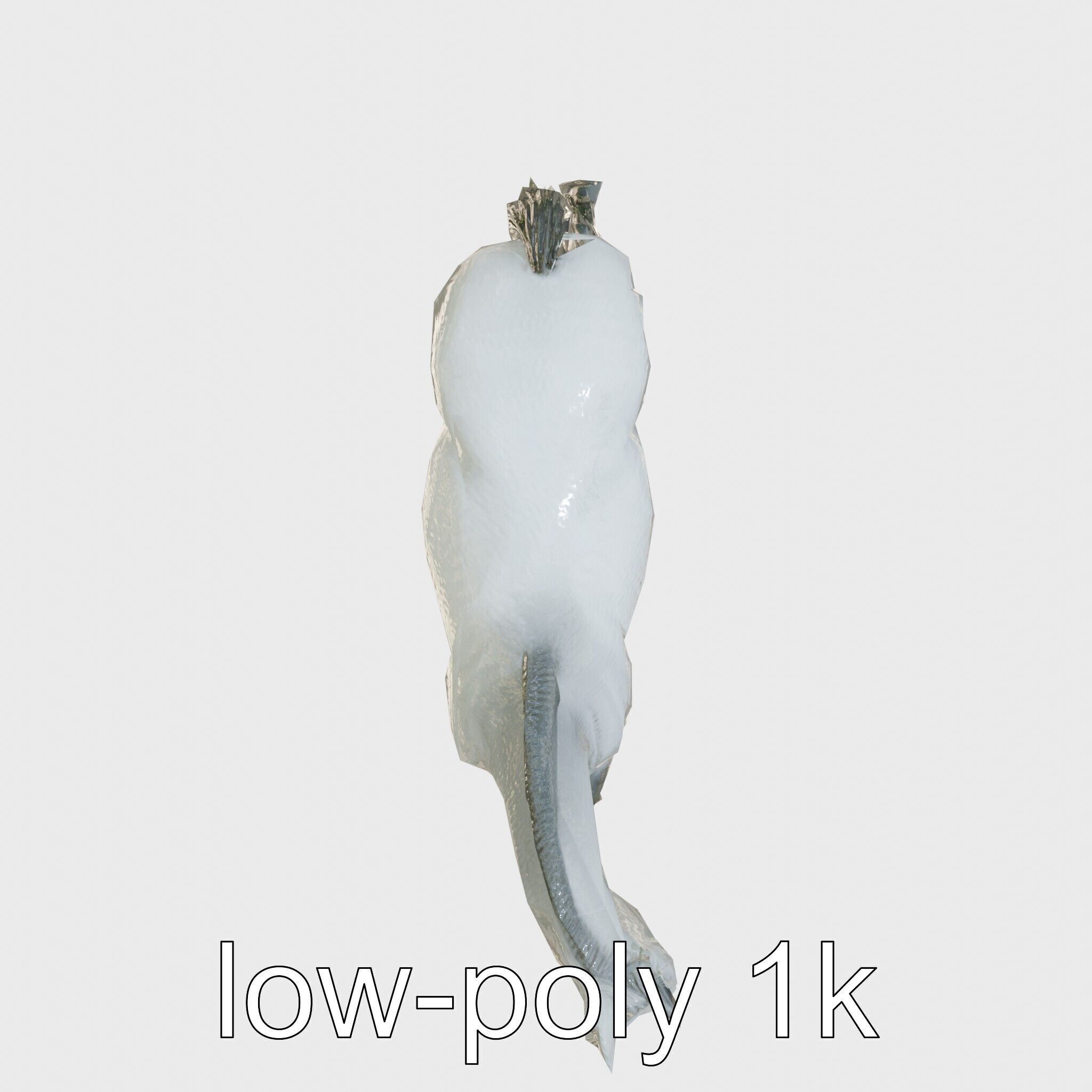 Regal Gray Percheron Horse 3D Model Low-poly 3D model_10