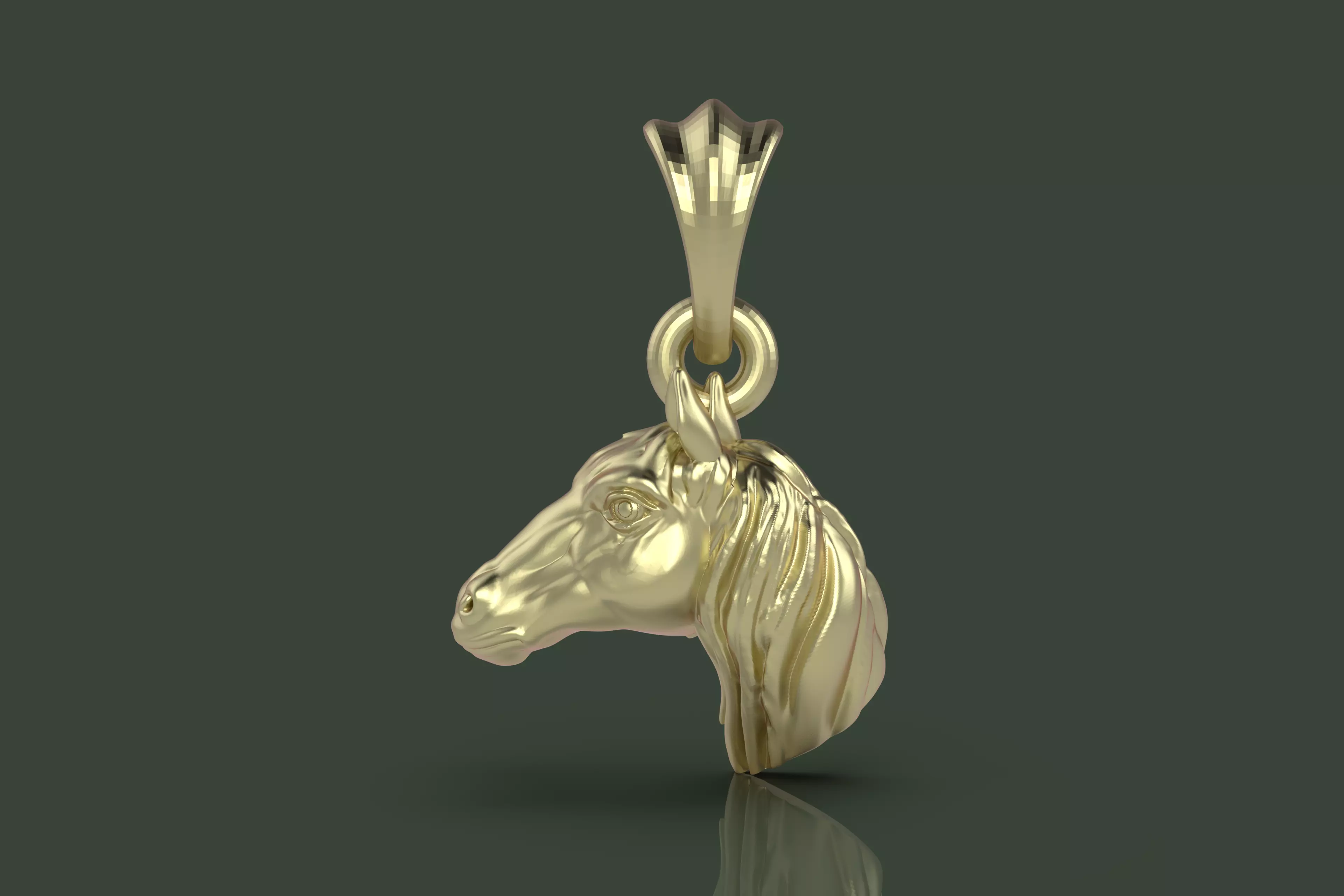 Horse Pendant 3Dprint File 3D print model