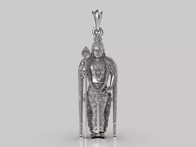 Murgan pendant stl file 3D print model