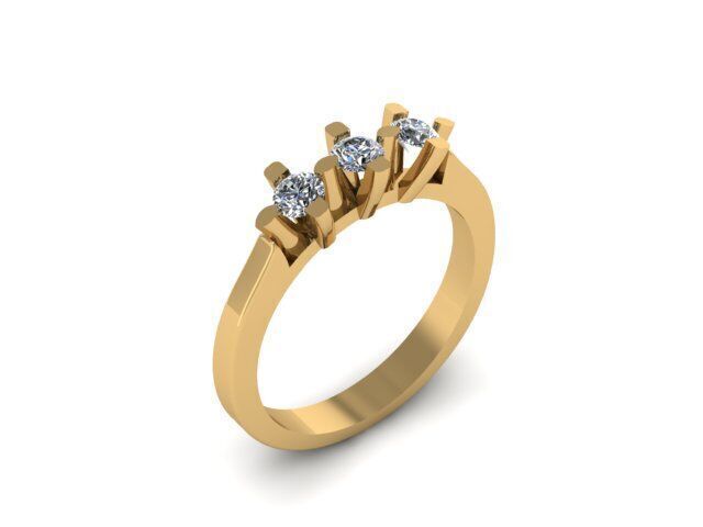 new wedding ring for daimonds 3D print model_6