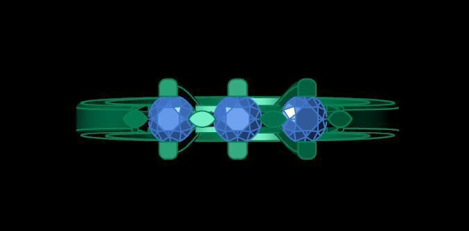 new wedding ring for daimonds 3D print model_13