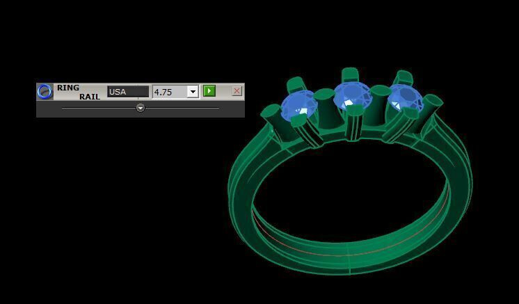 new wedding ring for daimonds 3D print model_19