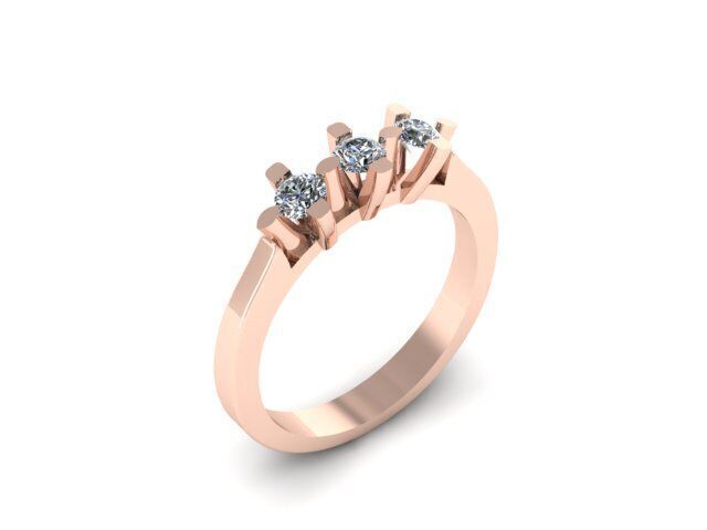 new wedding ring for daimonds 3D print model_8