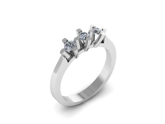 new wedding ring for daimonds 3D print model_7