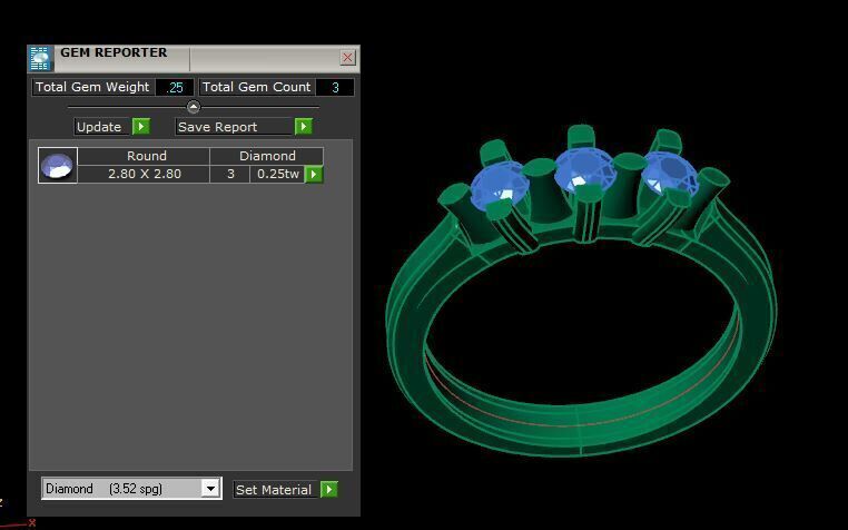 new wedding ring for daimonds 3D print model_18
