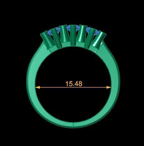 new wedding ring for daimonds 3D print model_17