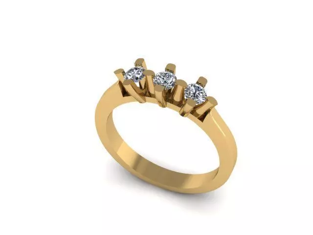 new wedding ring for daimonds 3D print model_0