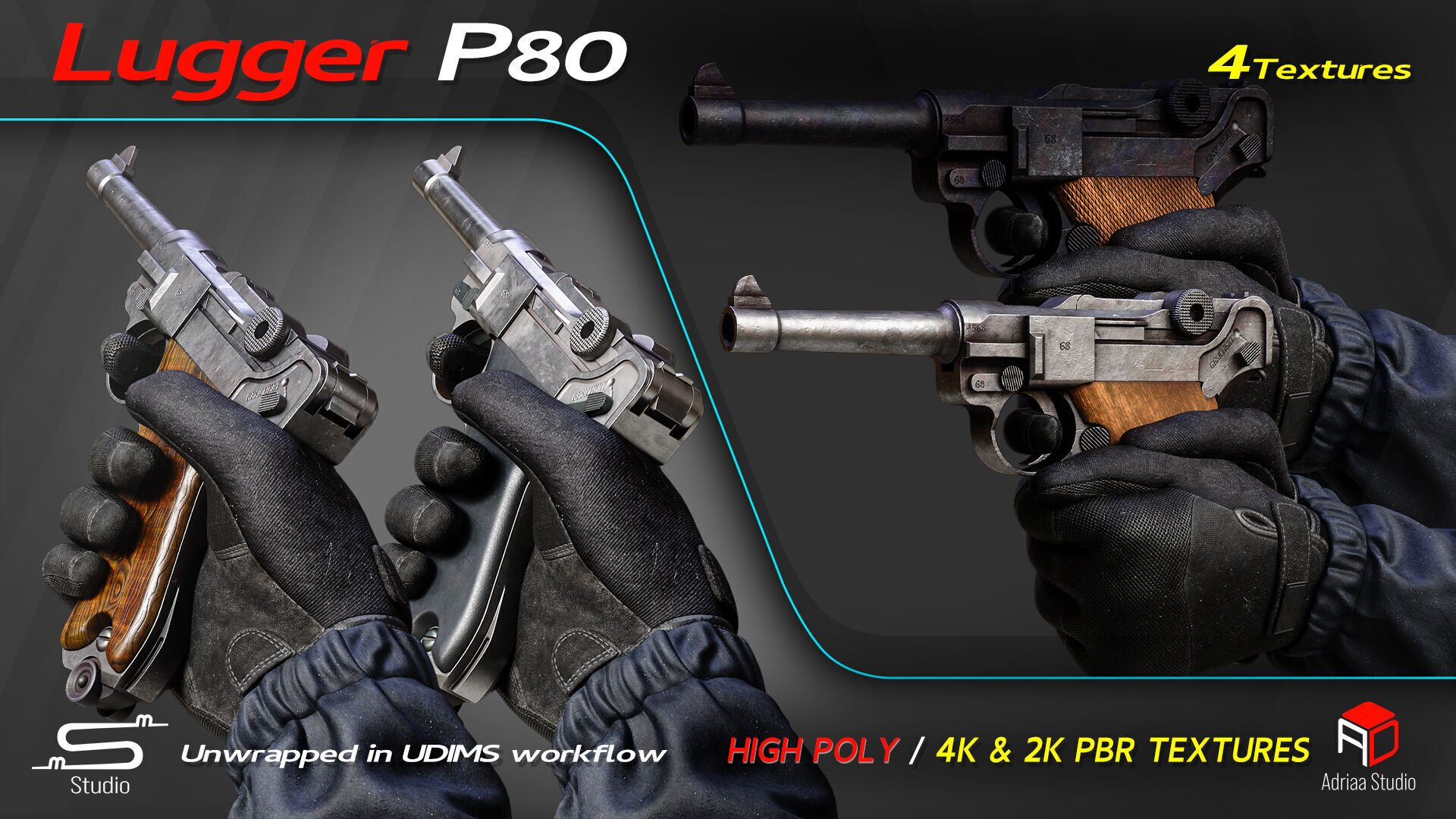 LuggerP80 3D model_1