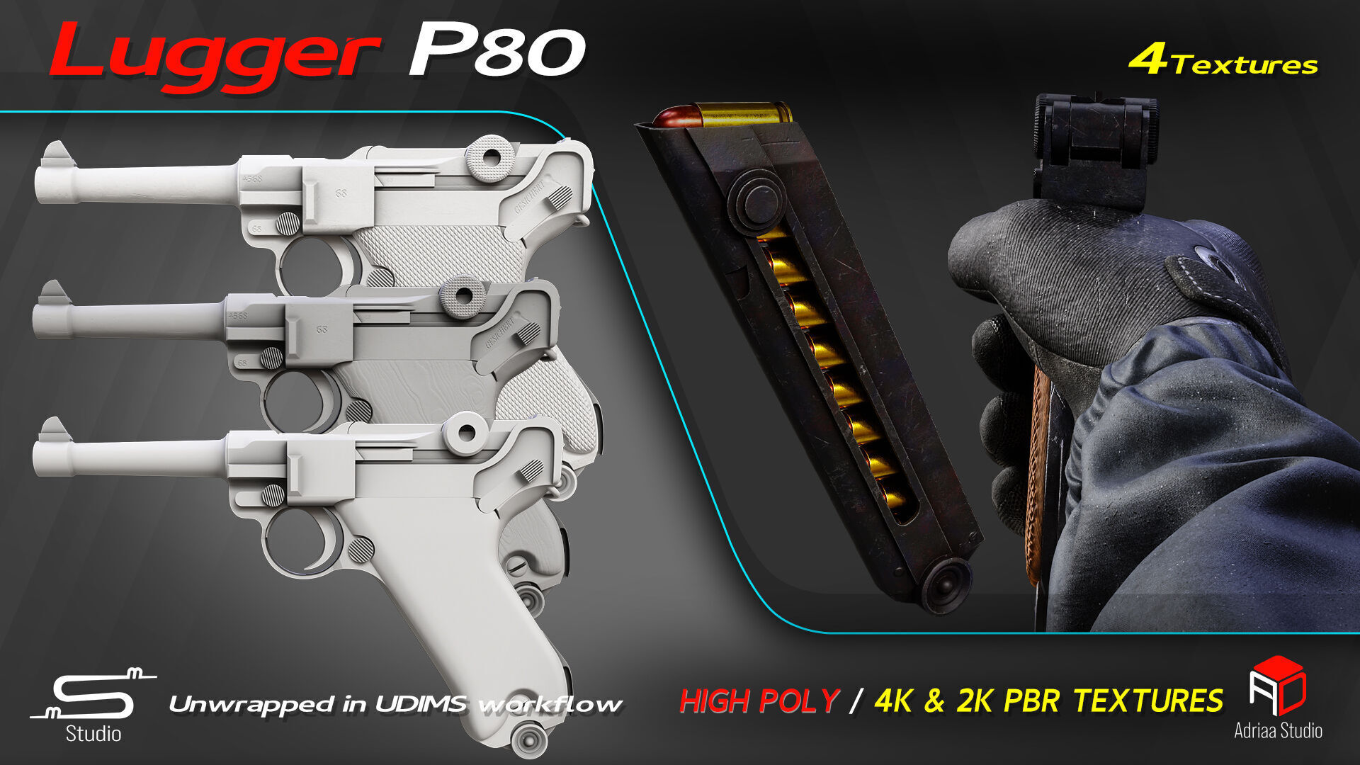 LuggerP80 3D model_3