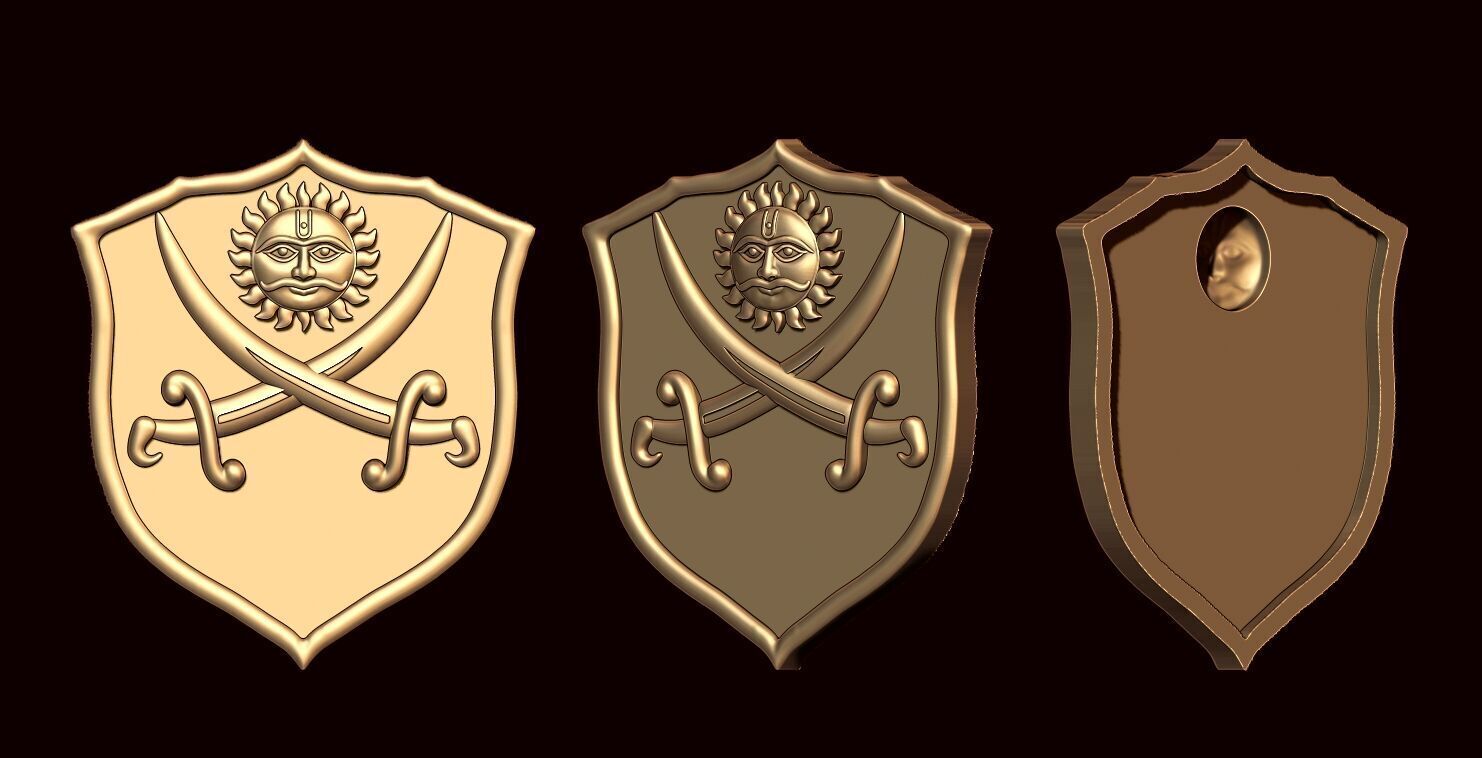 RAJPUT BATCH  LOGO COLLECTION 3D print model_9