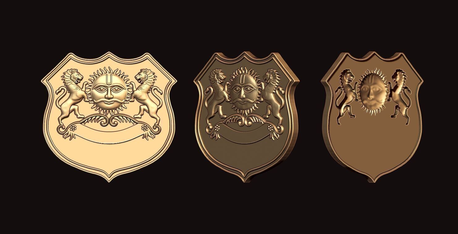 RAJPUT BATCH  LOGO COLLECTION 3D print model_1