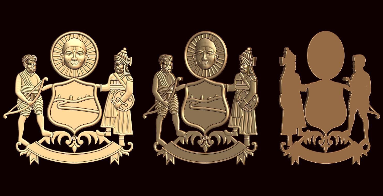 RAJPUT BATCH  LOGO COLLECTION 3D print model_7