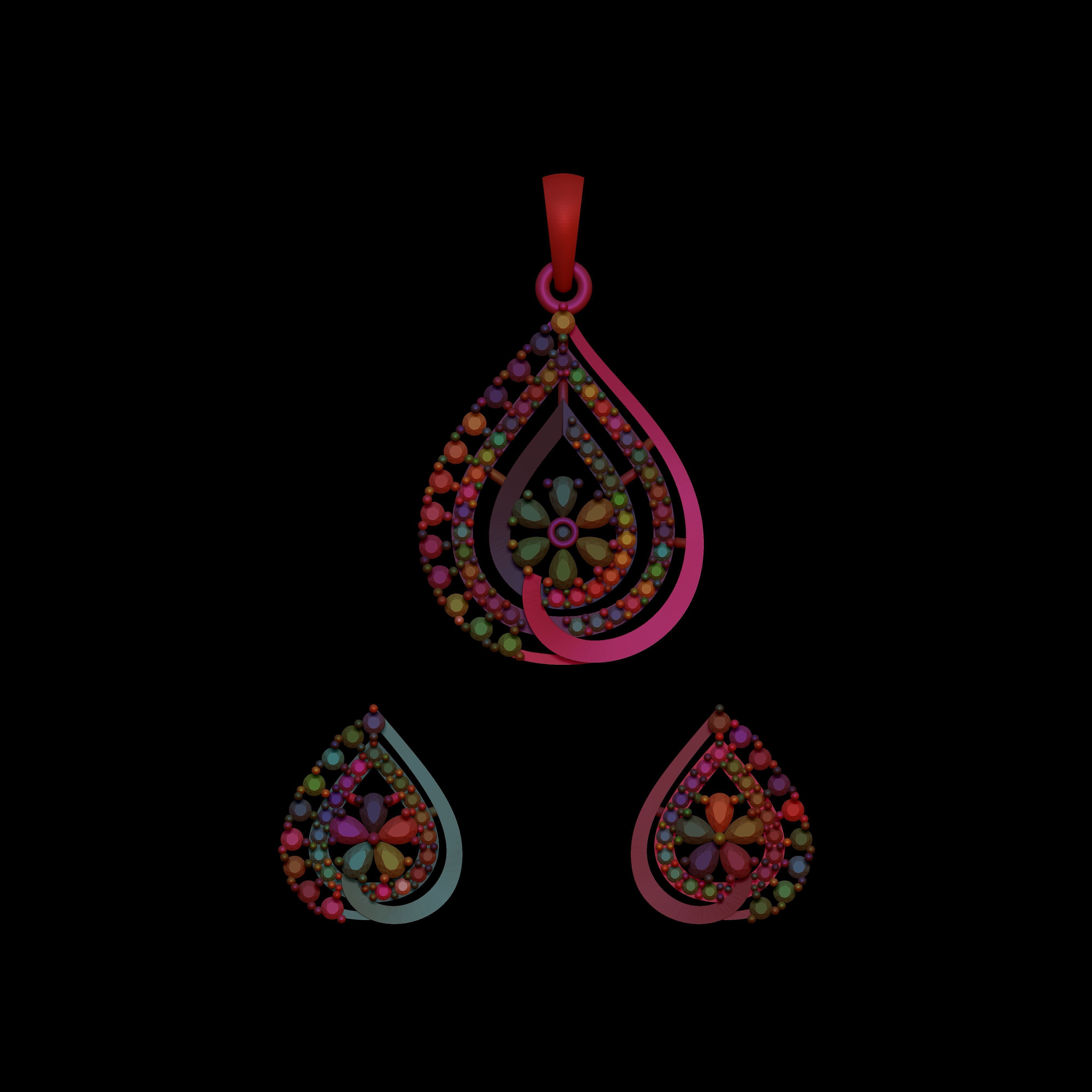 Pendant Necklace 3D print model_15