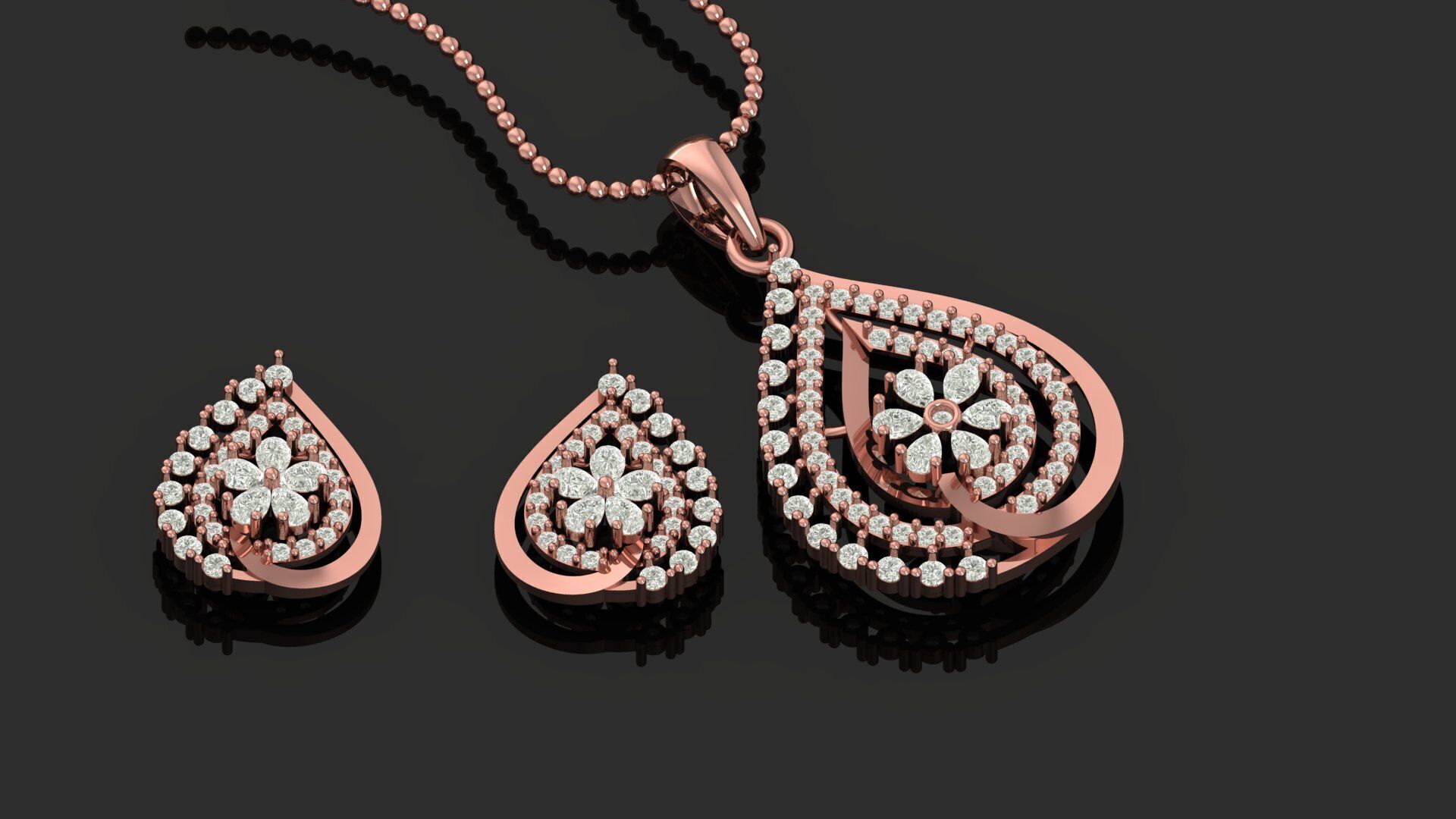 Pendant Necklace 3D print model_4