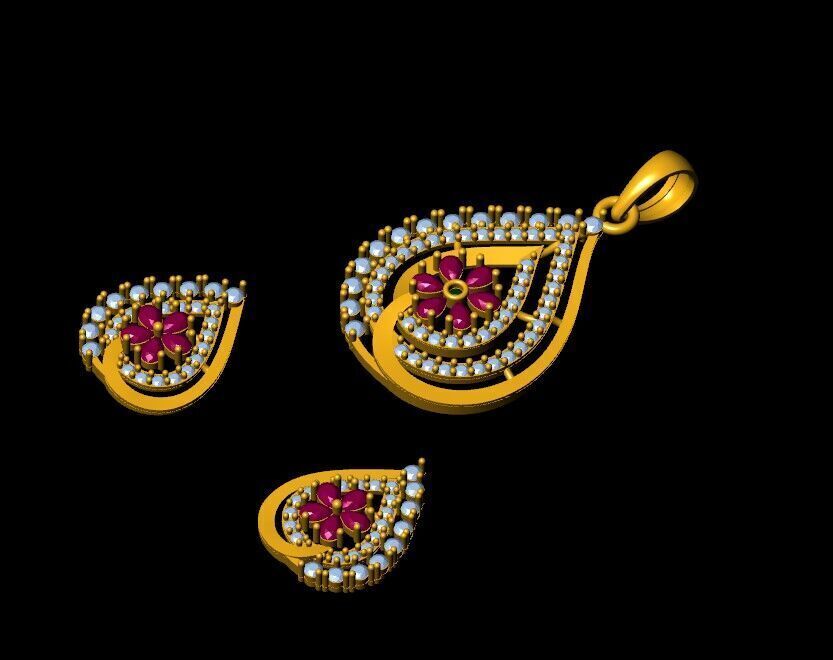 Pendant Necklace 3D print model_9