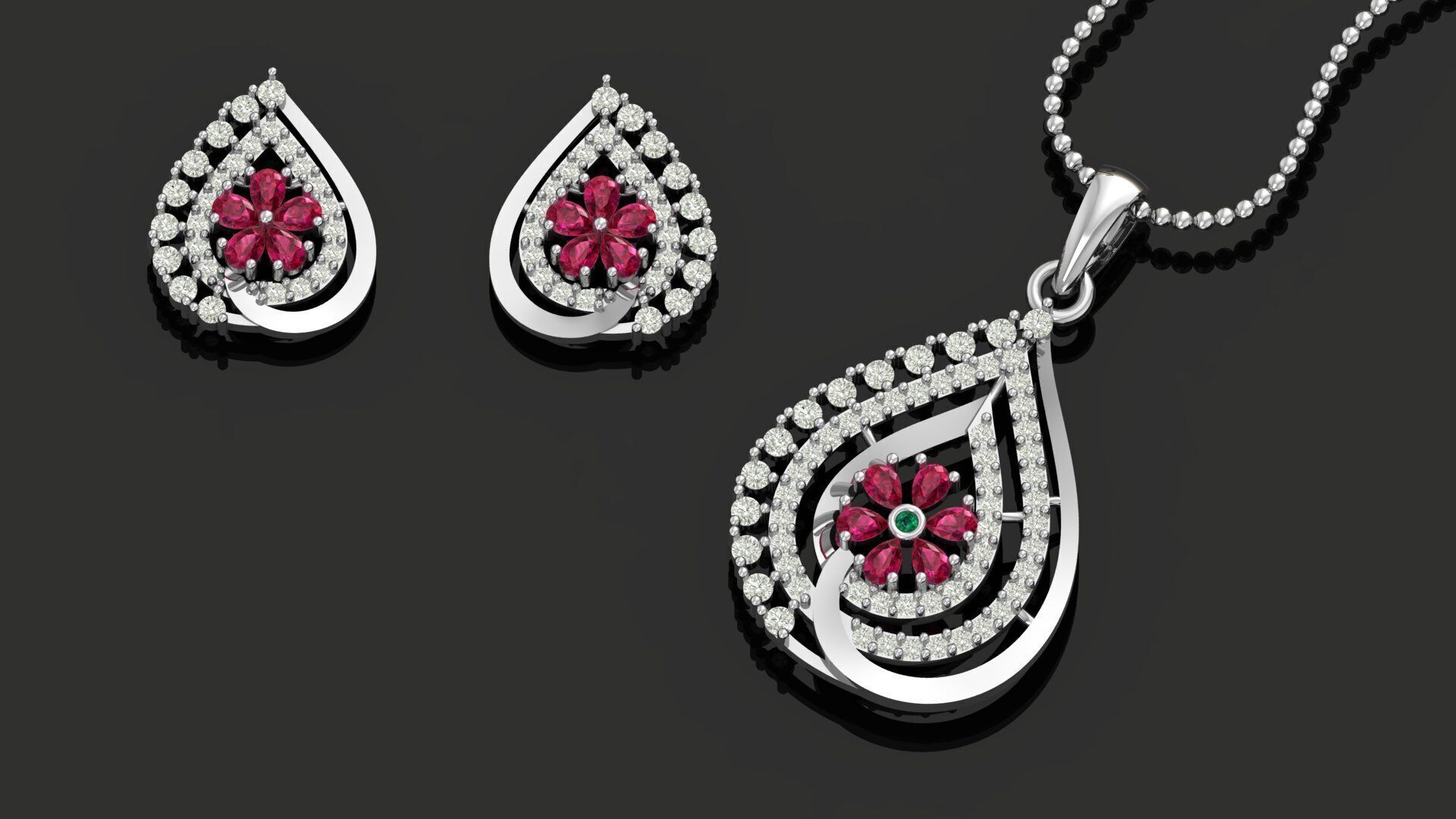 Pendant Necklace 3D print model_13