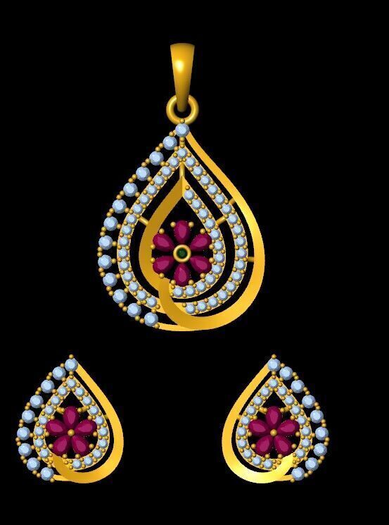 Pendant Necklace 3D print model_8