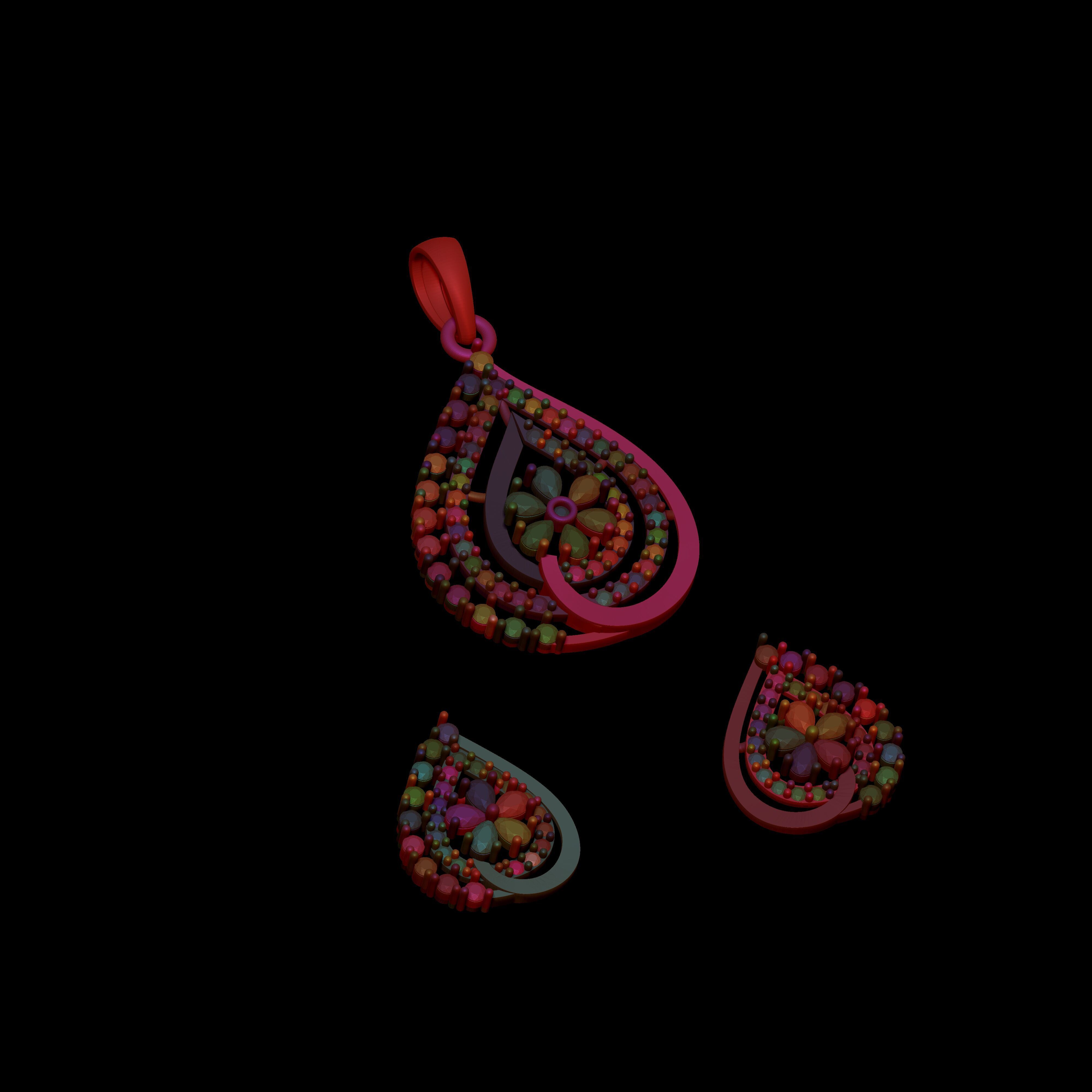 Pendant Necklace 3D print model_17